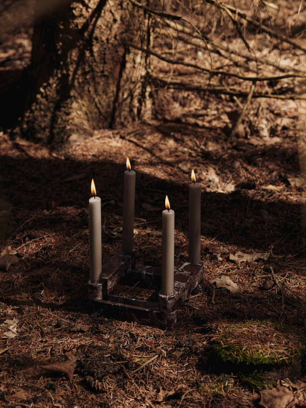 Le Forge 3-Prong Candle Holder (24cm) - Candle Stick Holder NZ Le Forge 3-Prong Candle Holder (24cm) - Candle Stick Holder NZ
