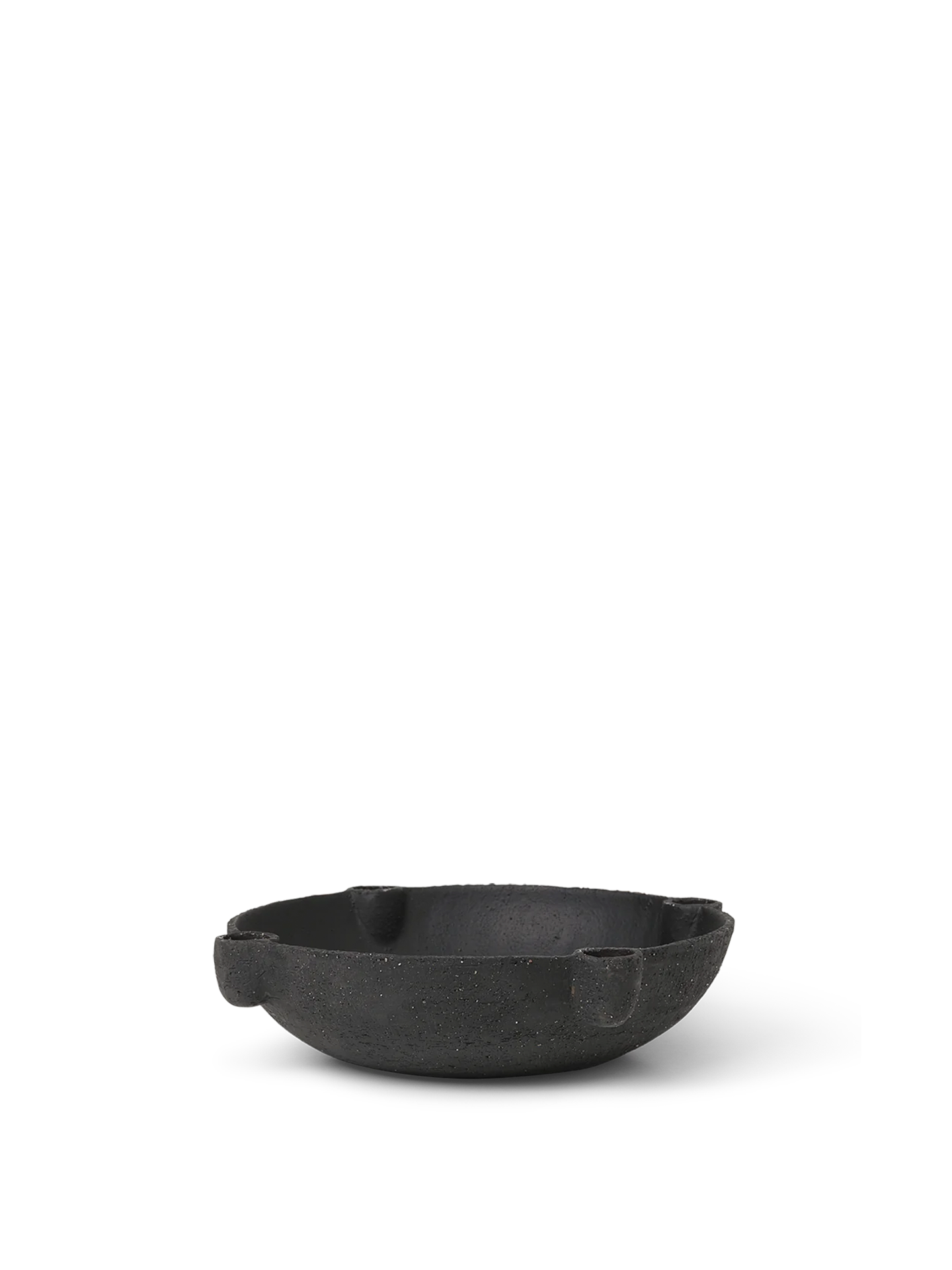 Bowl Candle Holder - Large - Ceramic - Dark Grey