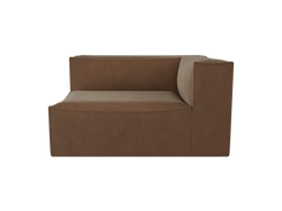 Catena Sofa Armrest Right L401 in Rich Velvet Zartbraun