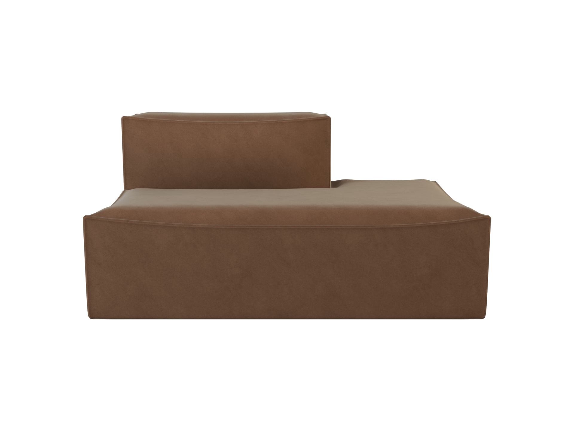 Catena Sofa Open End Right S301 - Rich Velvet - Soft Brown