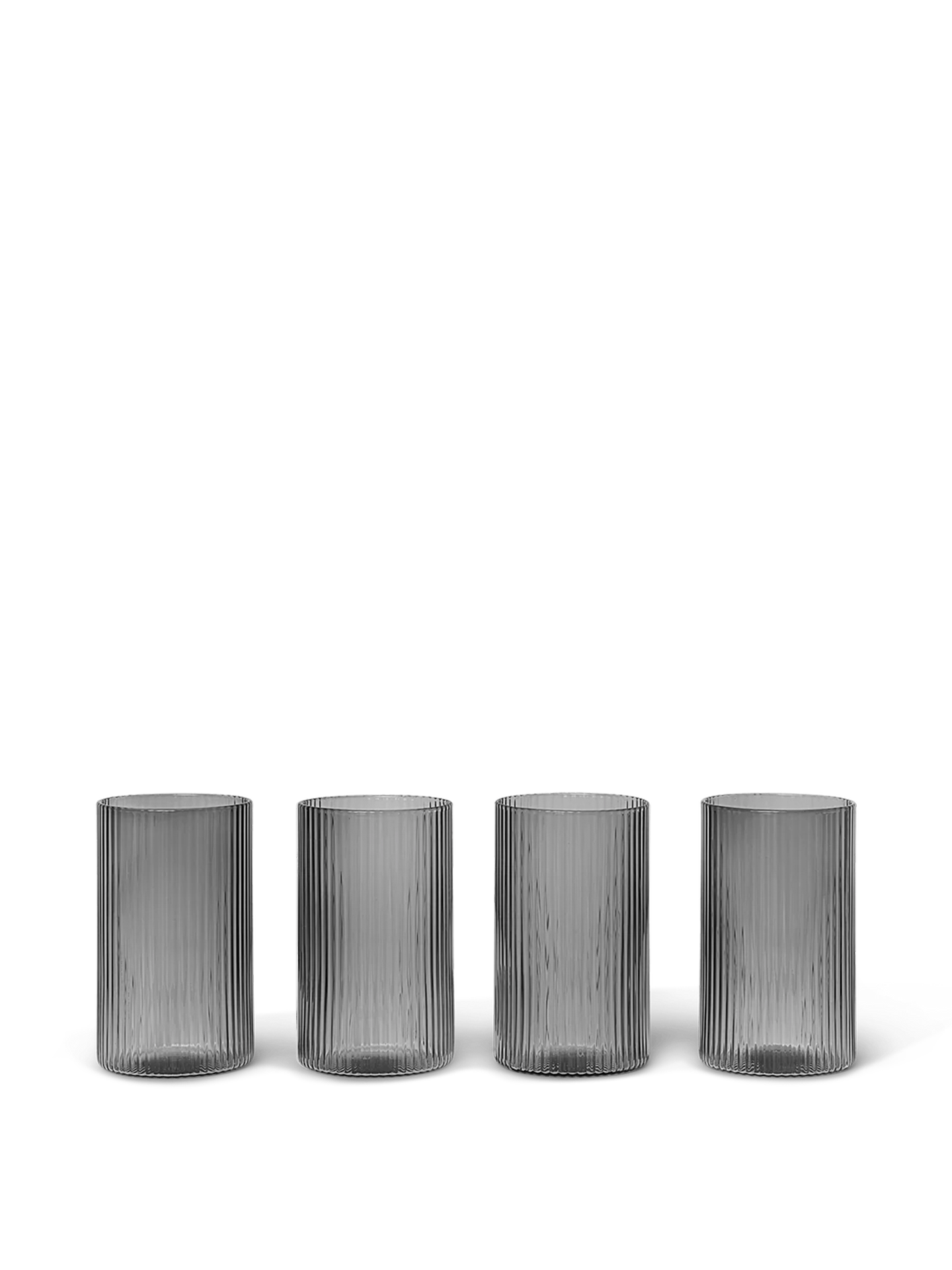 Ripple Verrines - Set of 4 - Smoked Grey