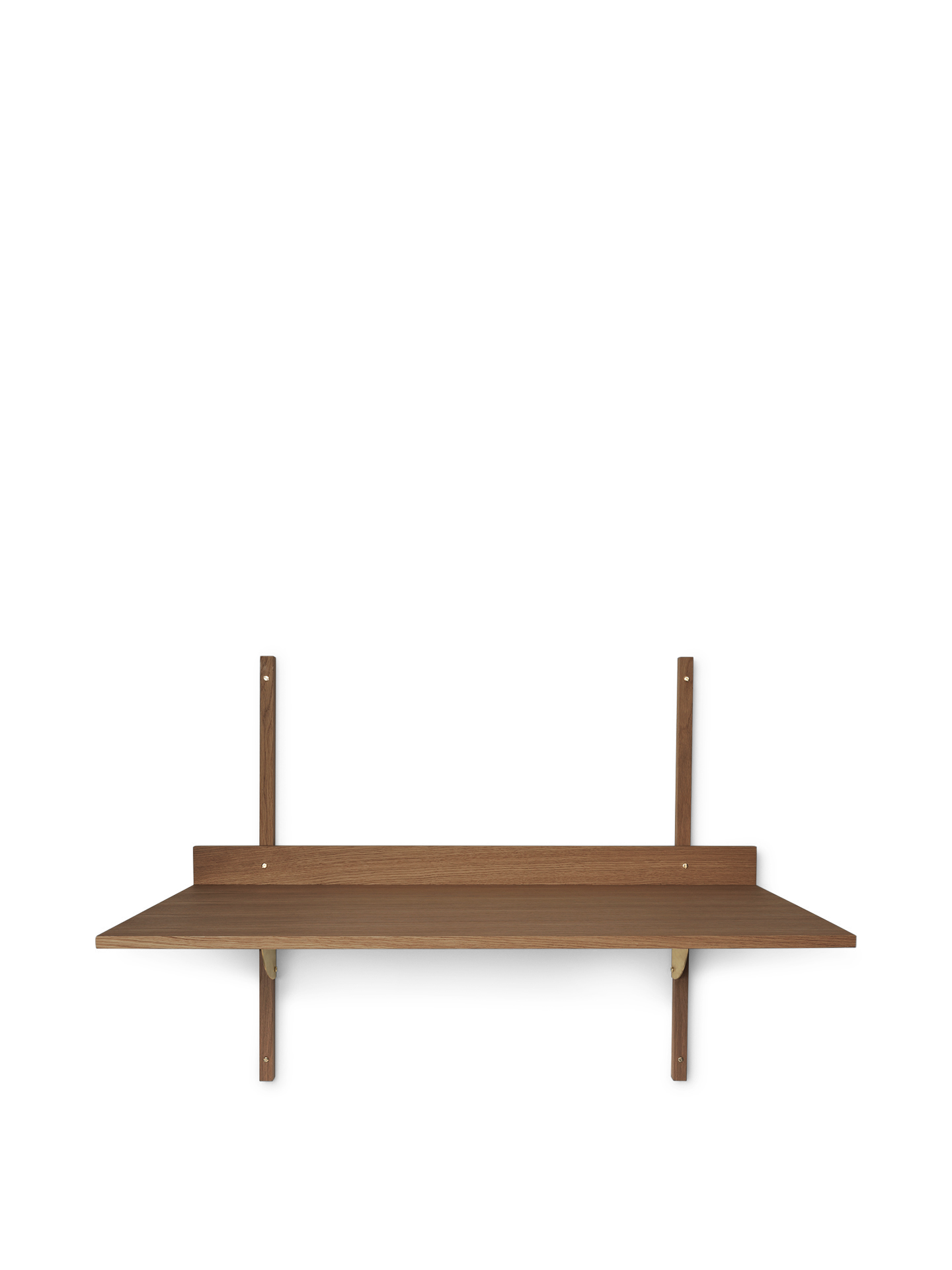 Sector Desk - Smoked Oak/Brass