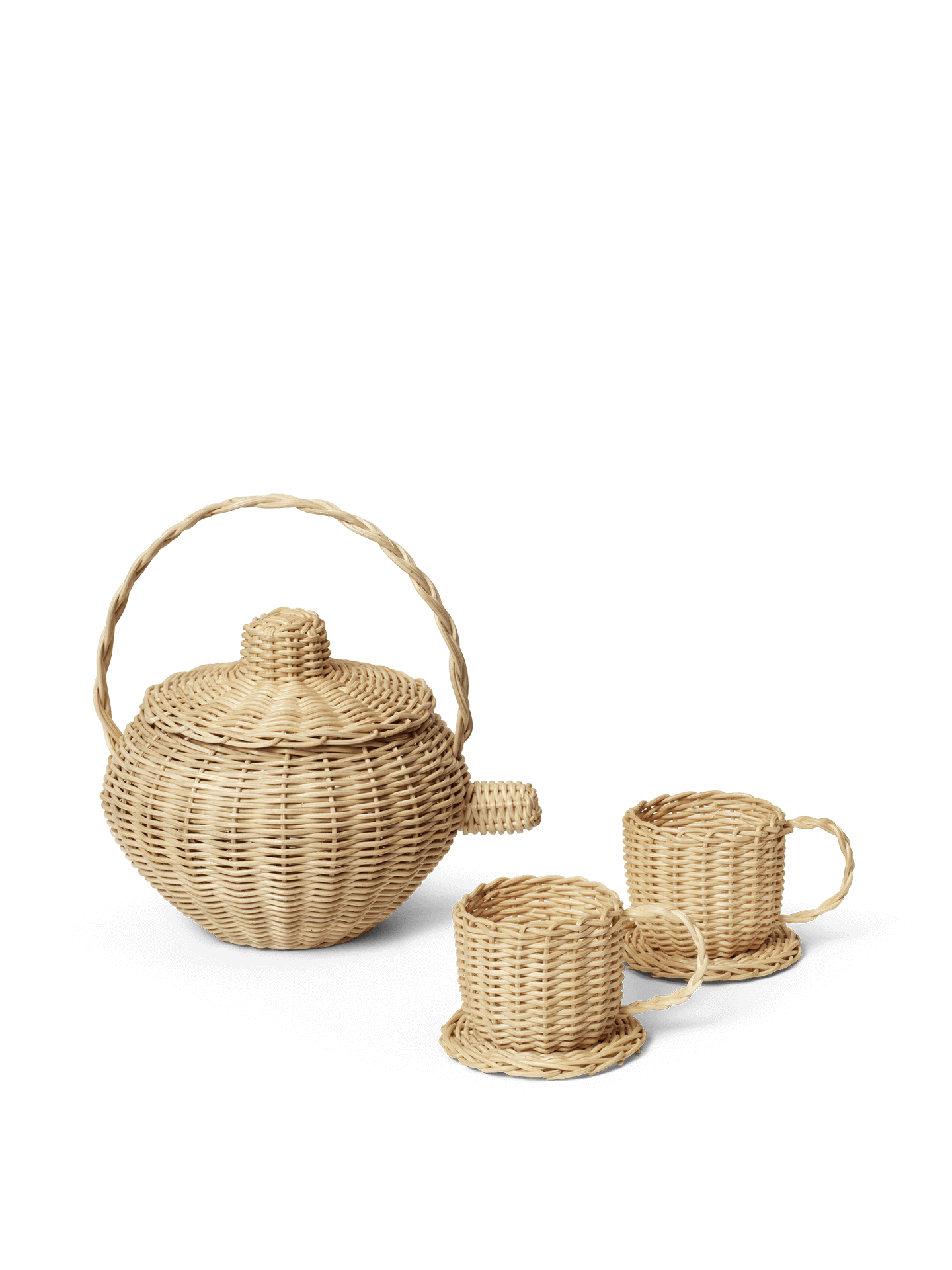 Rattan Tea Set - Natural