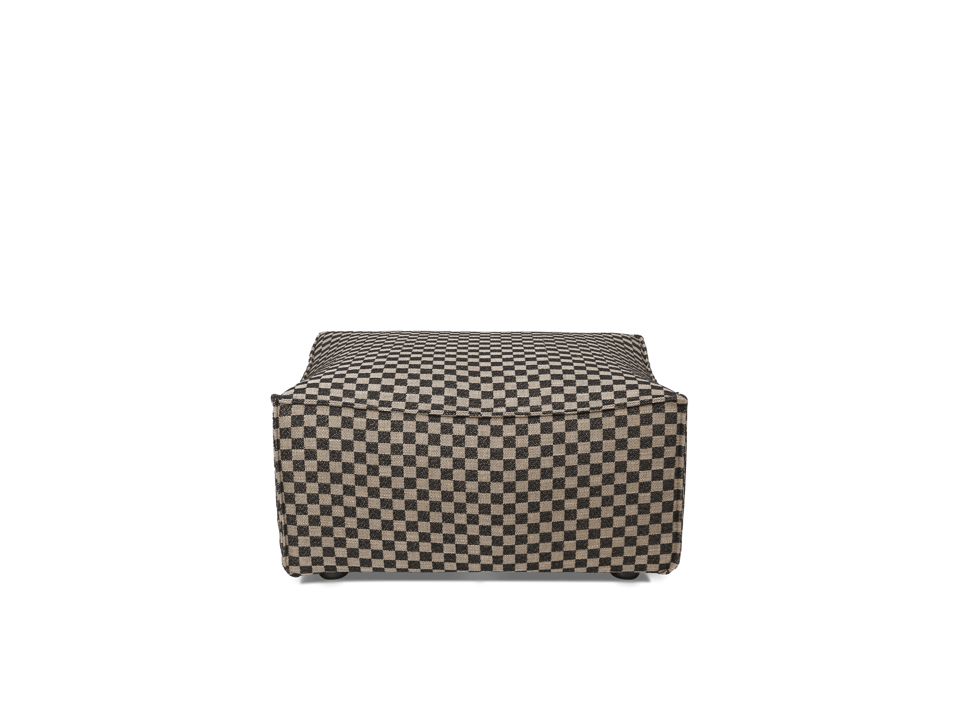 Catena Pouf Rectangular S501 - Check - Sand/Black