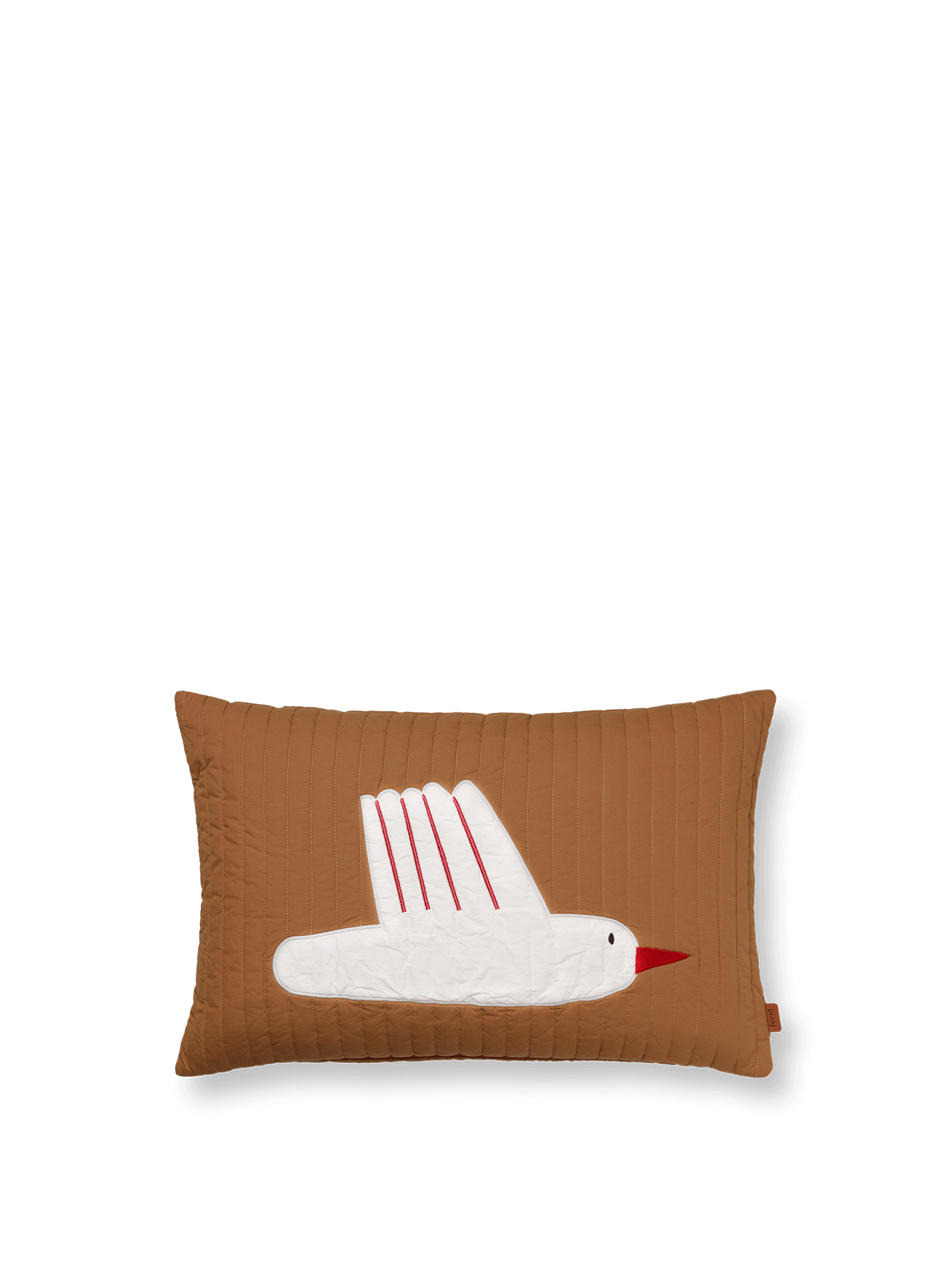 Bird Quilted Cushion Rectangular - Sugar Kelp