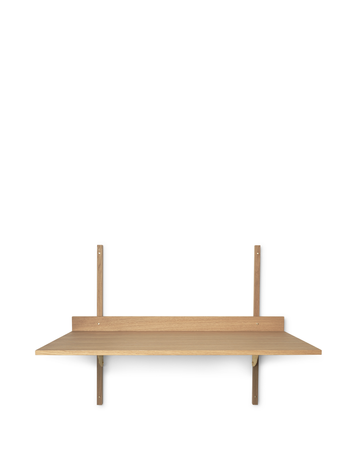 Sector Desk - Natural Oak/Brass
