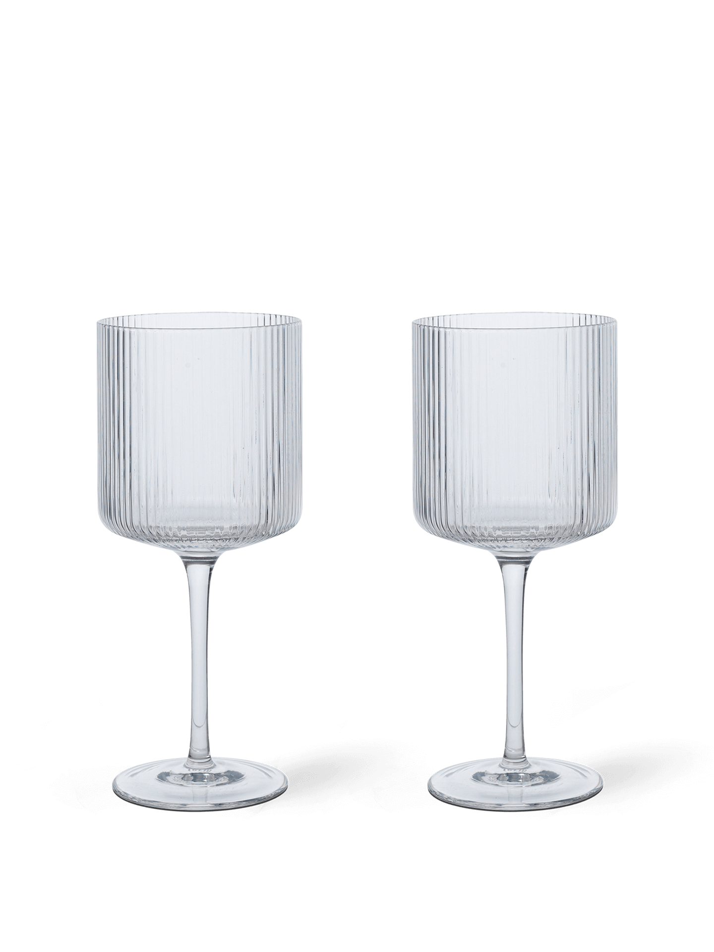 Ripple Red Wine Glasses - Set of 2 - Clear