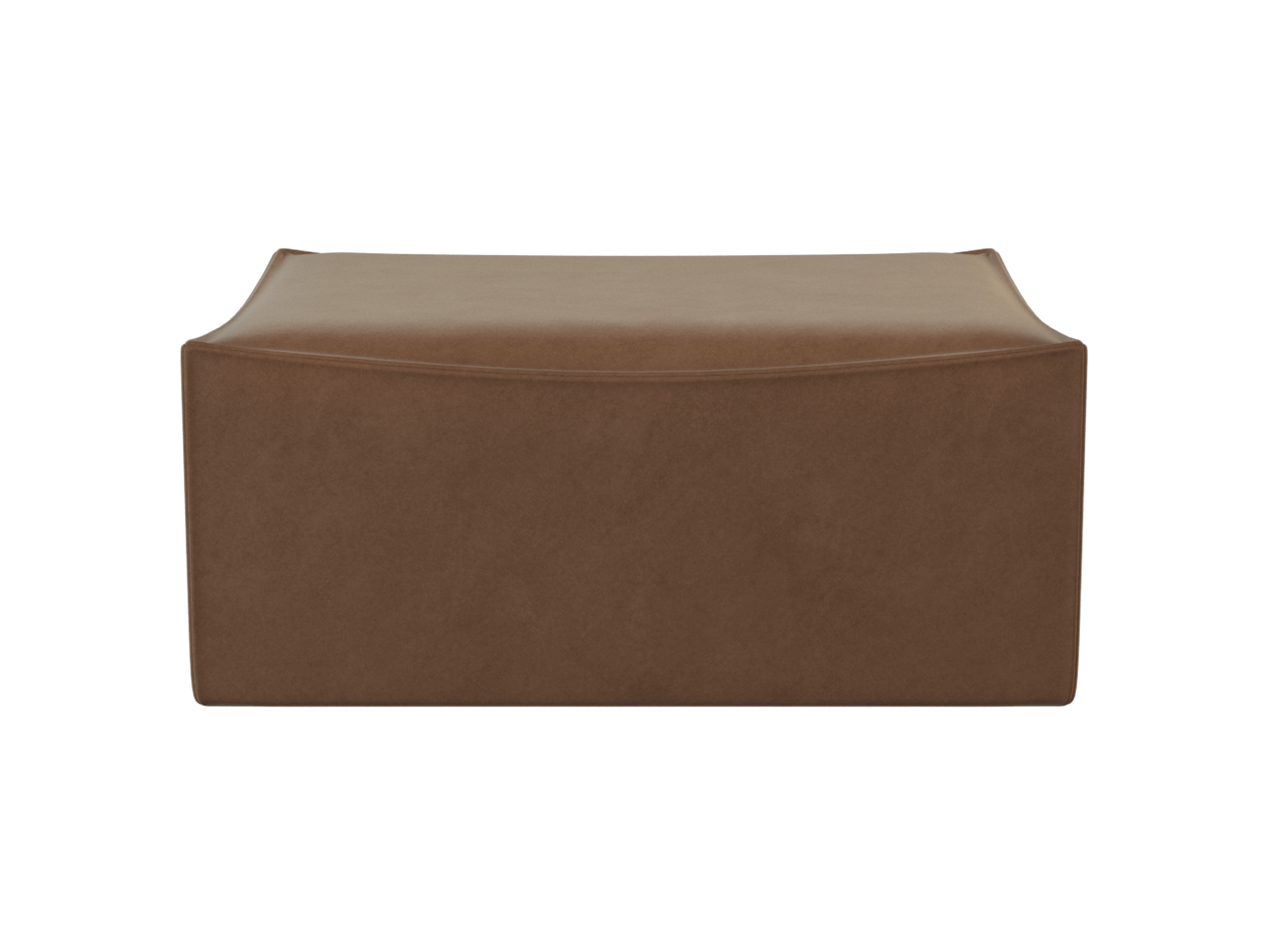 Catena Pouf Rectangular S501 - Rich Velvet - Soft Brown