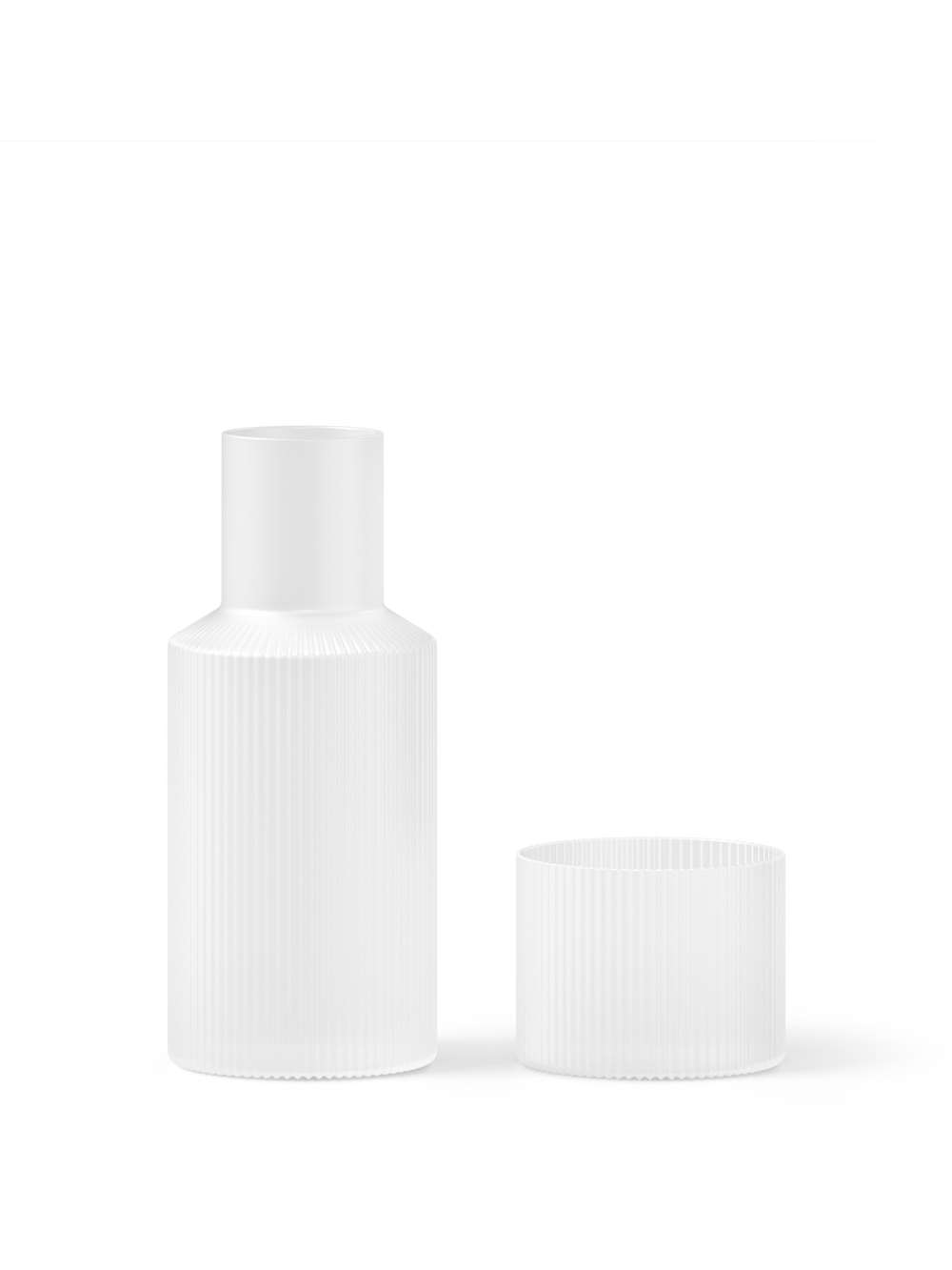 Ripple Set aus Karaffe - Kleine - Mattglas