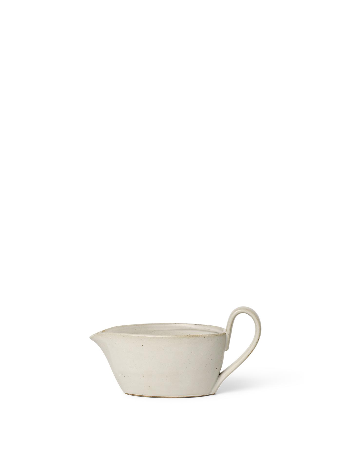 Flow Sauce Boat - Off-White Speckle