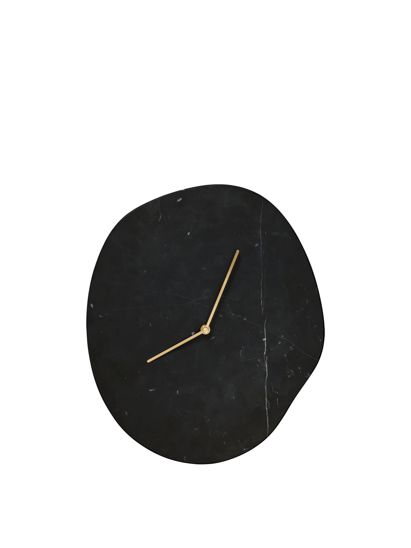 Melt Wall Clock - Black Marble
