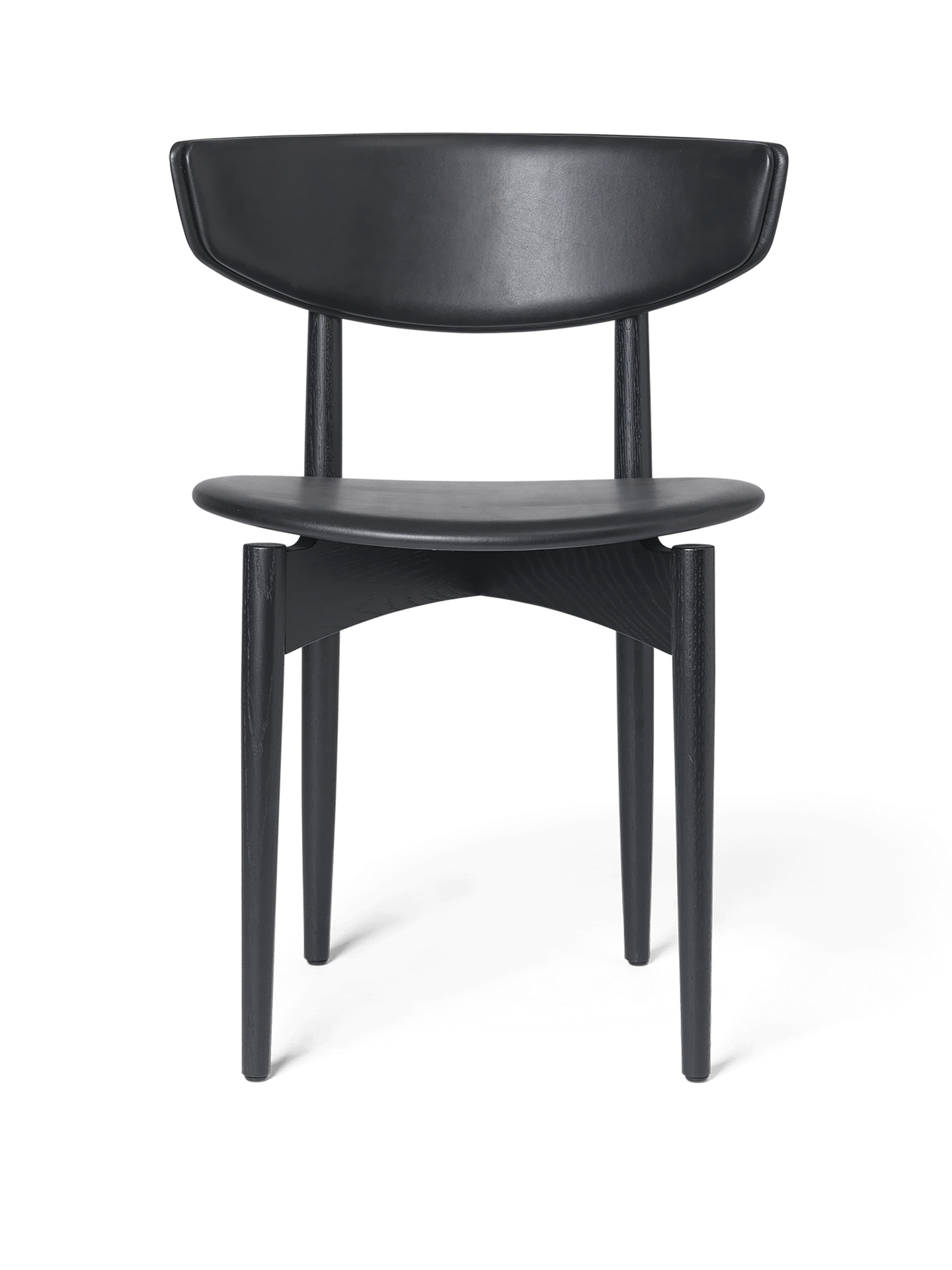 Herman Dining Chair - Upholstered - Vegea - Black Ash/Black