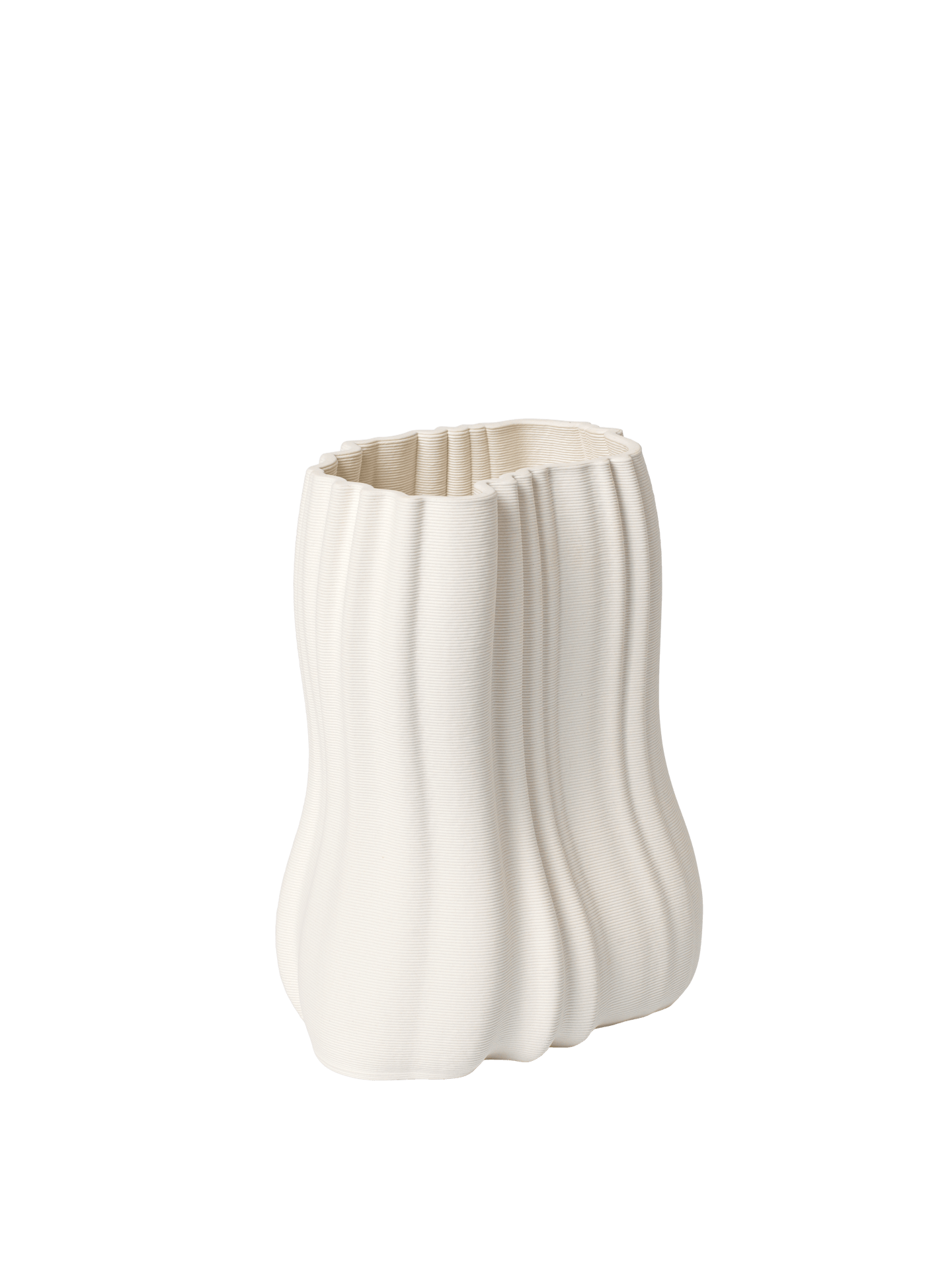 Moire Vase - Small - Off-White