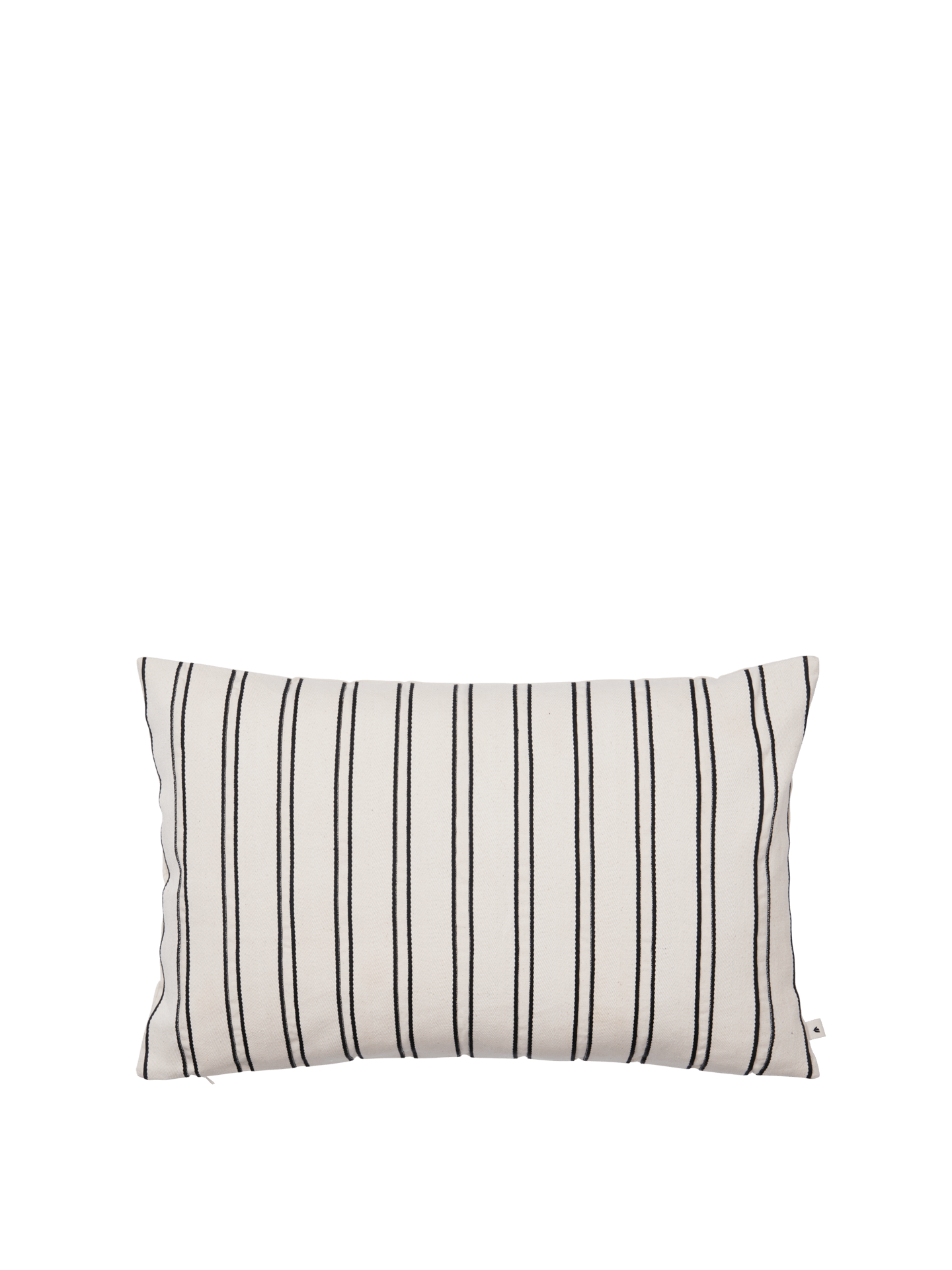 Twill Cushion - Rectangular - Off-White/Black