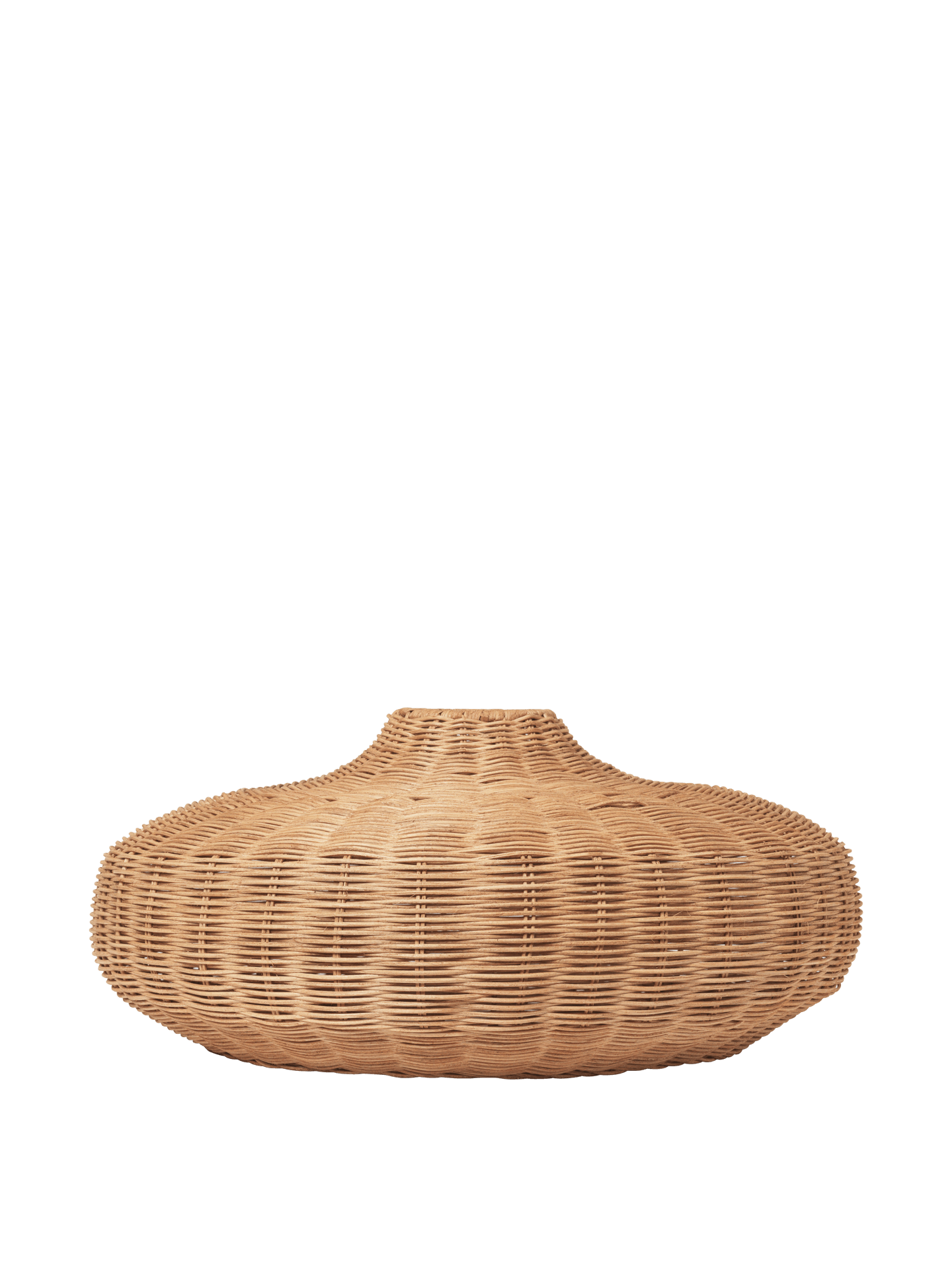 Braided Lampshade - Disc - Natural