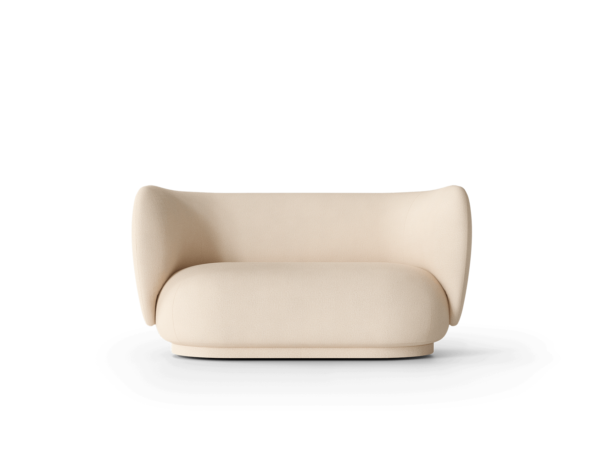 Rico Sofa 2-seater - Brushed - Off-white