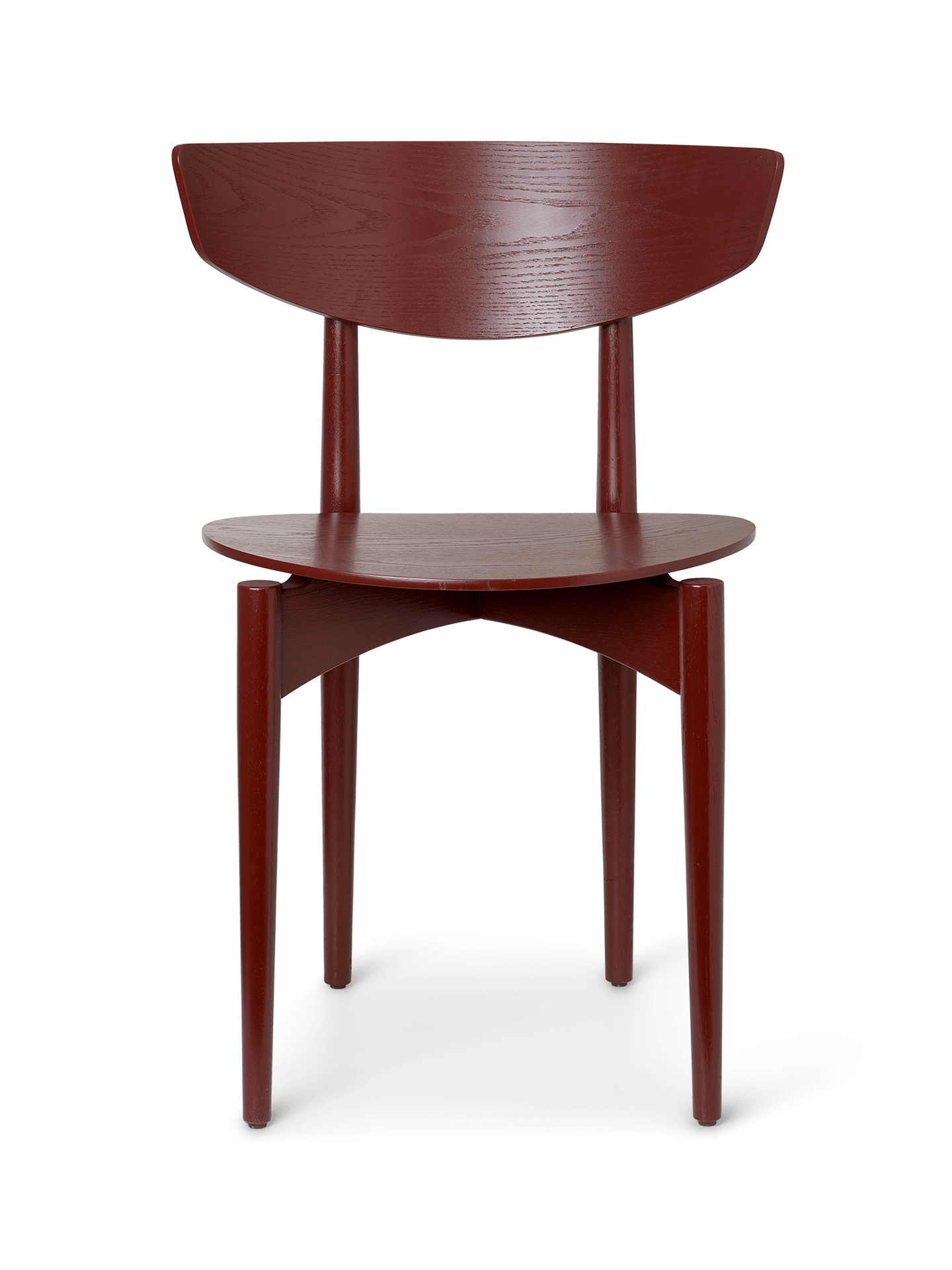 Herman Dining Chair - Wood - Red Brown