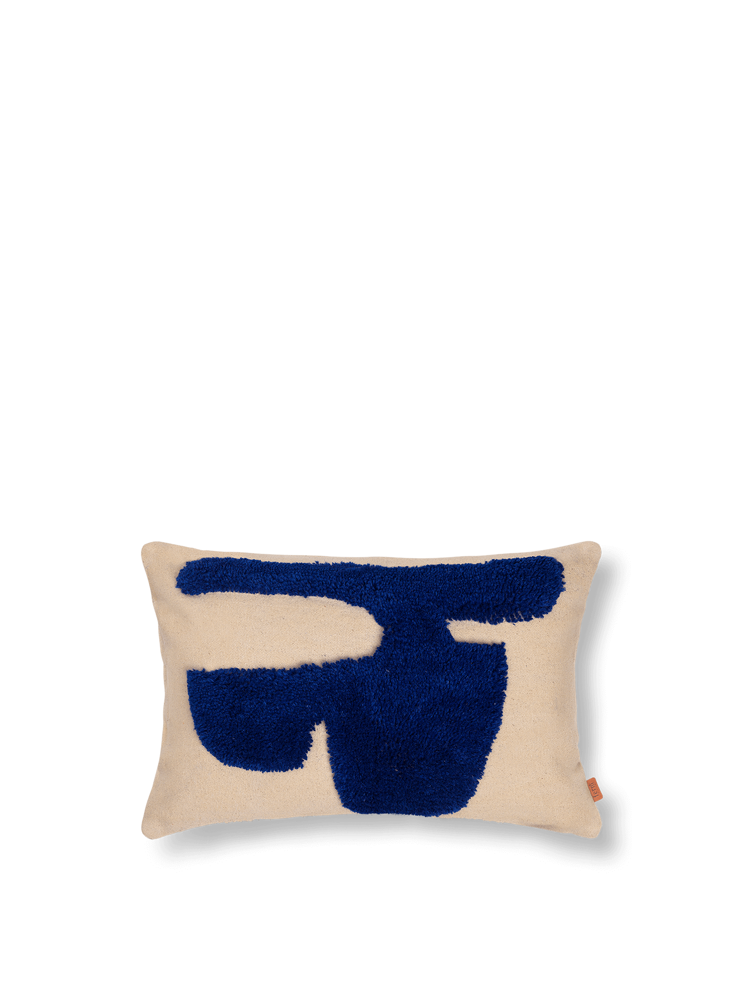 Lay Cushion - Rectangular - Sand/Bright Blue