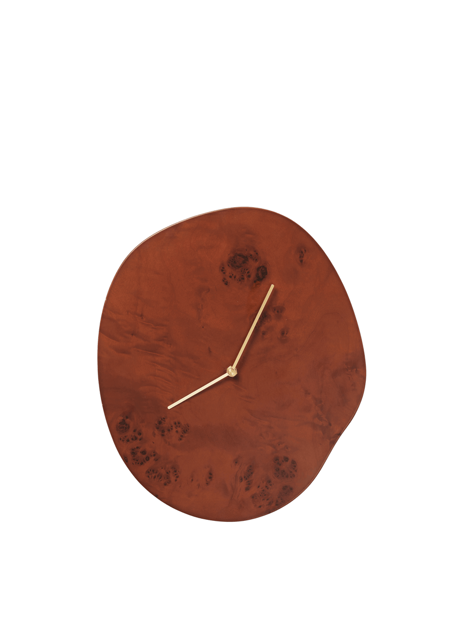 Melt Wall Clock - Dark Stained Burl – Ferm Living