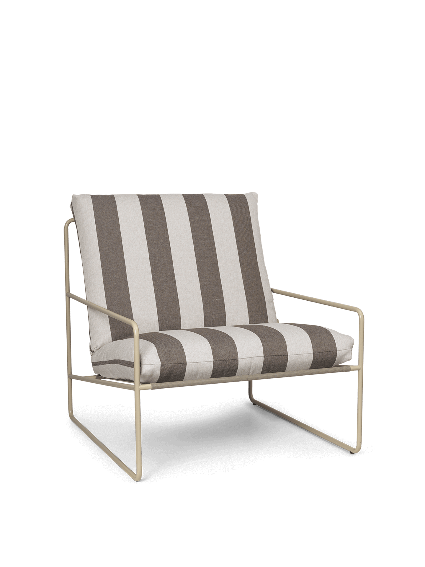 Desert 1-seater - Cashmere - Stripe - Chocolate