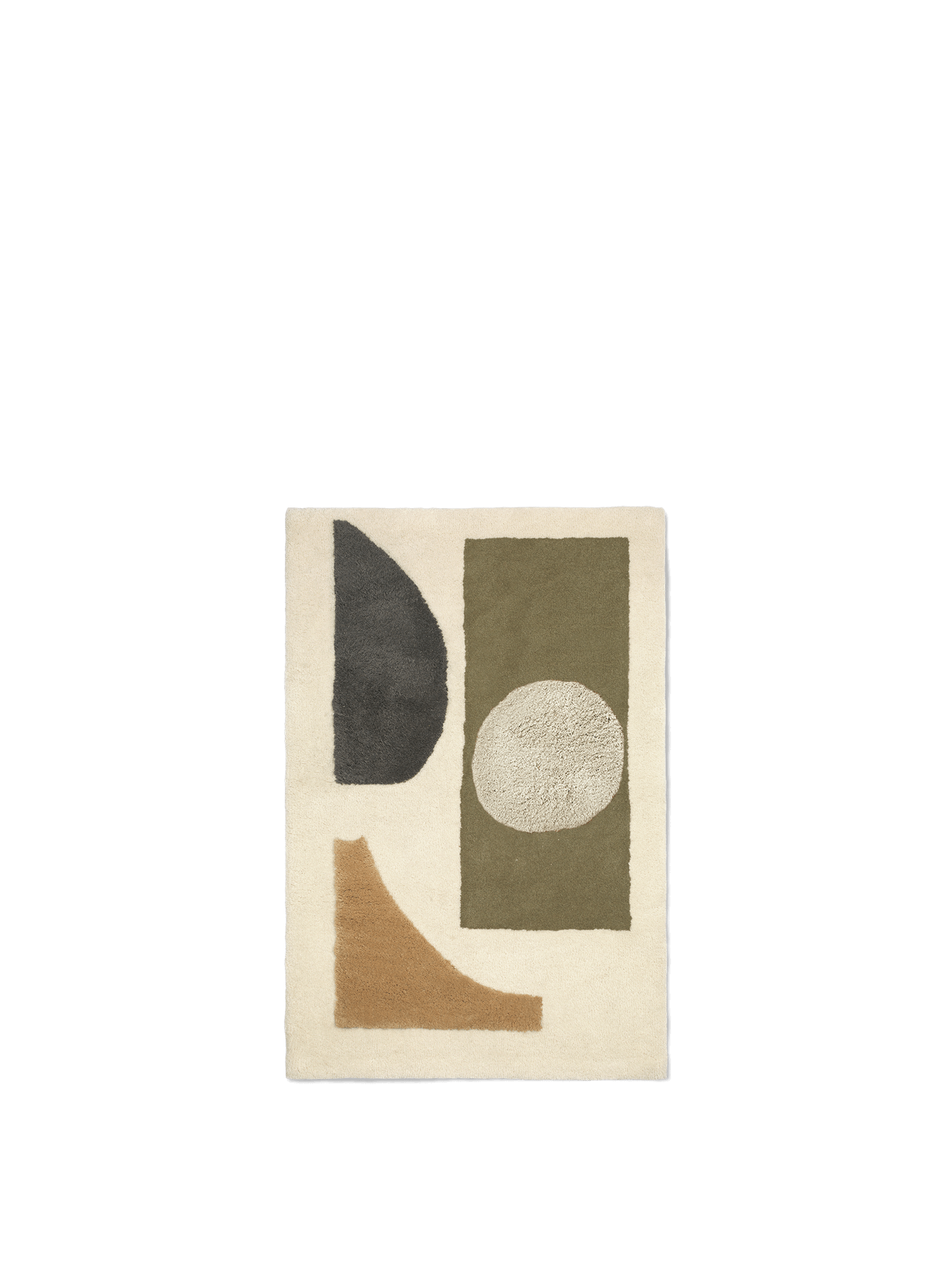 Bloco Tufted Rug - Green/Off-White