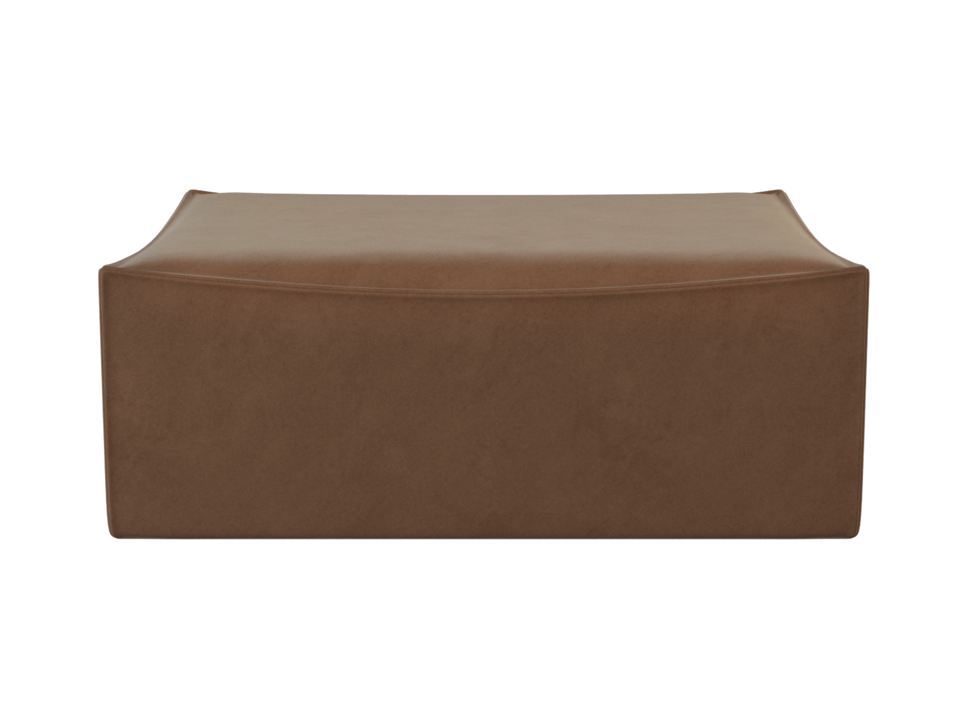 Catena Pouf Rectangular L501 - Rich Velvet - Soft Brown