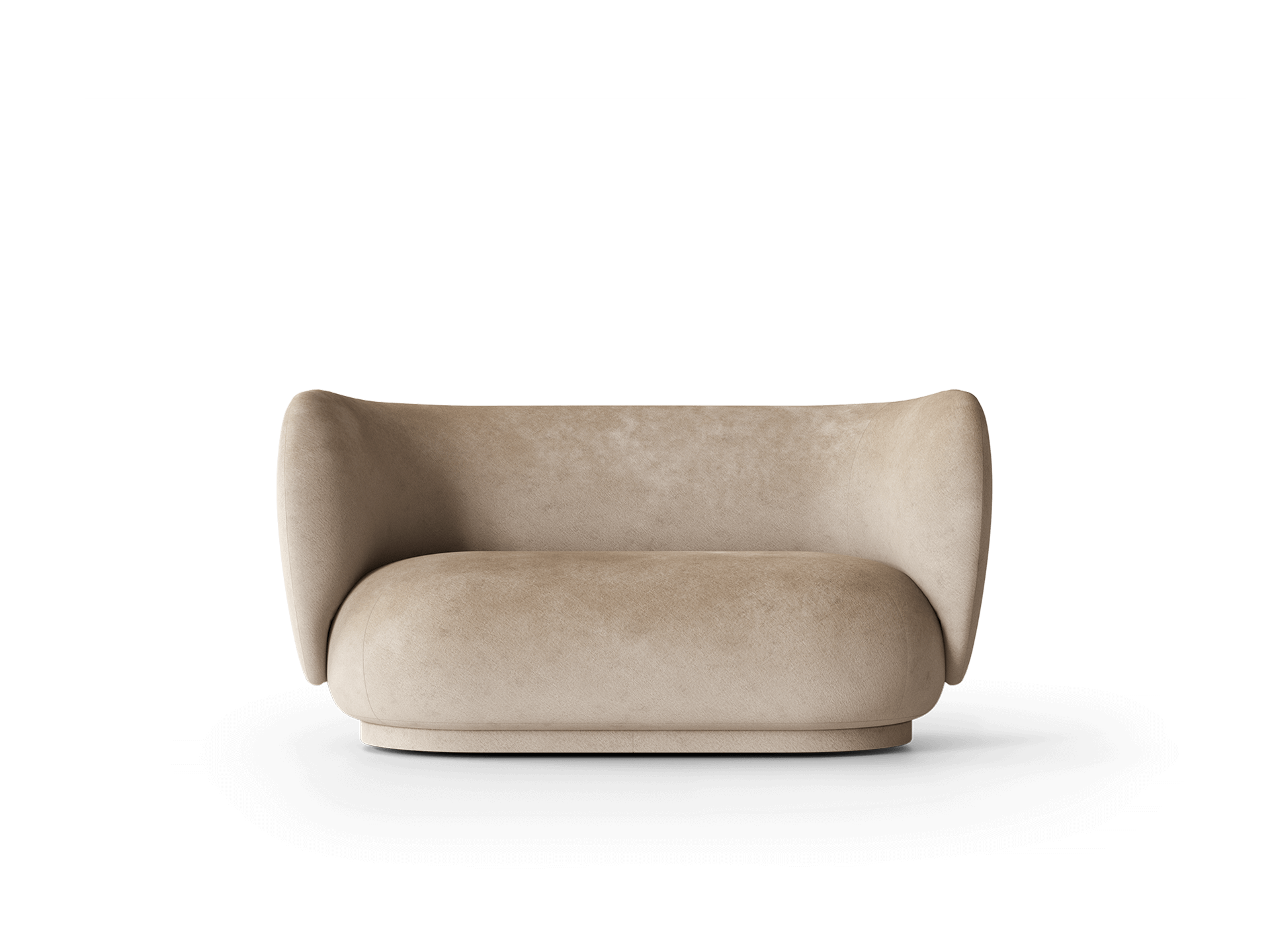 Rico Sofa 2-seater - Faded Velvet - Sand
