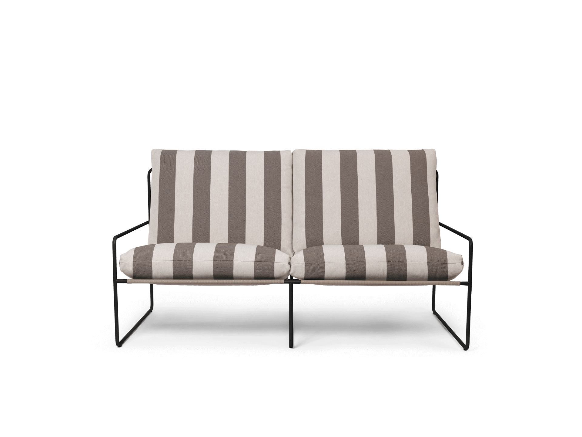 Desert 2-seater - Black - Stripe - Chocolate