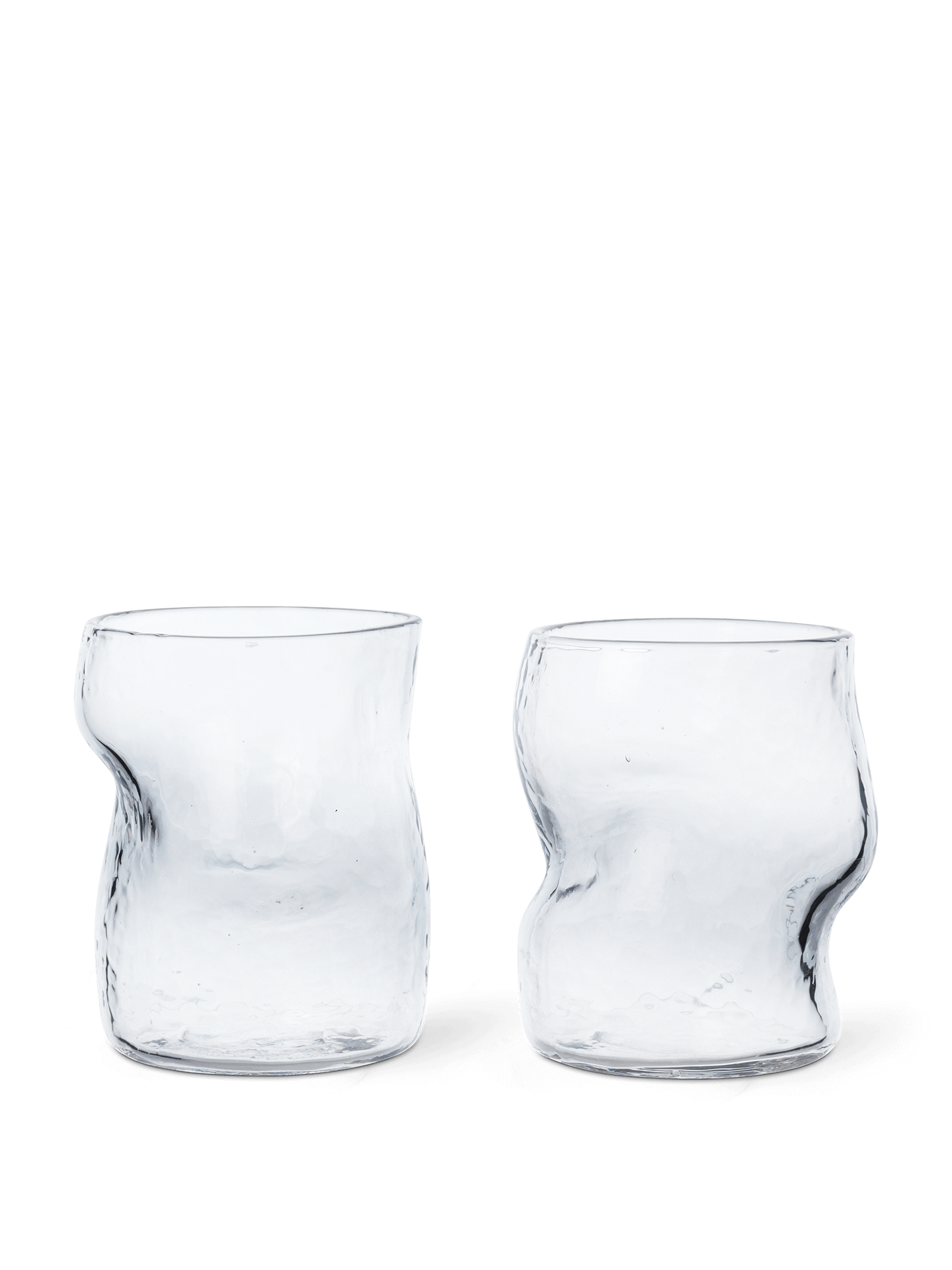 Dimple Glasses - Set of 2 - Clear