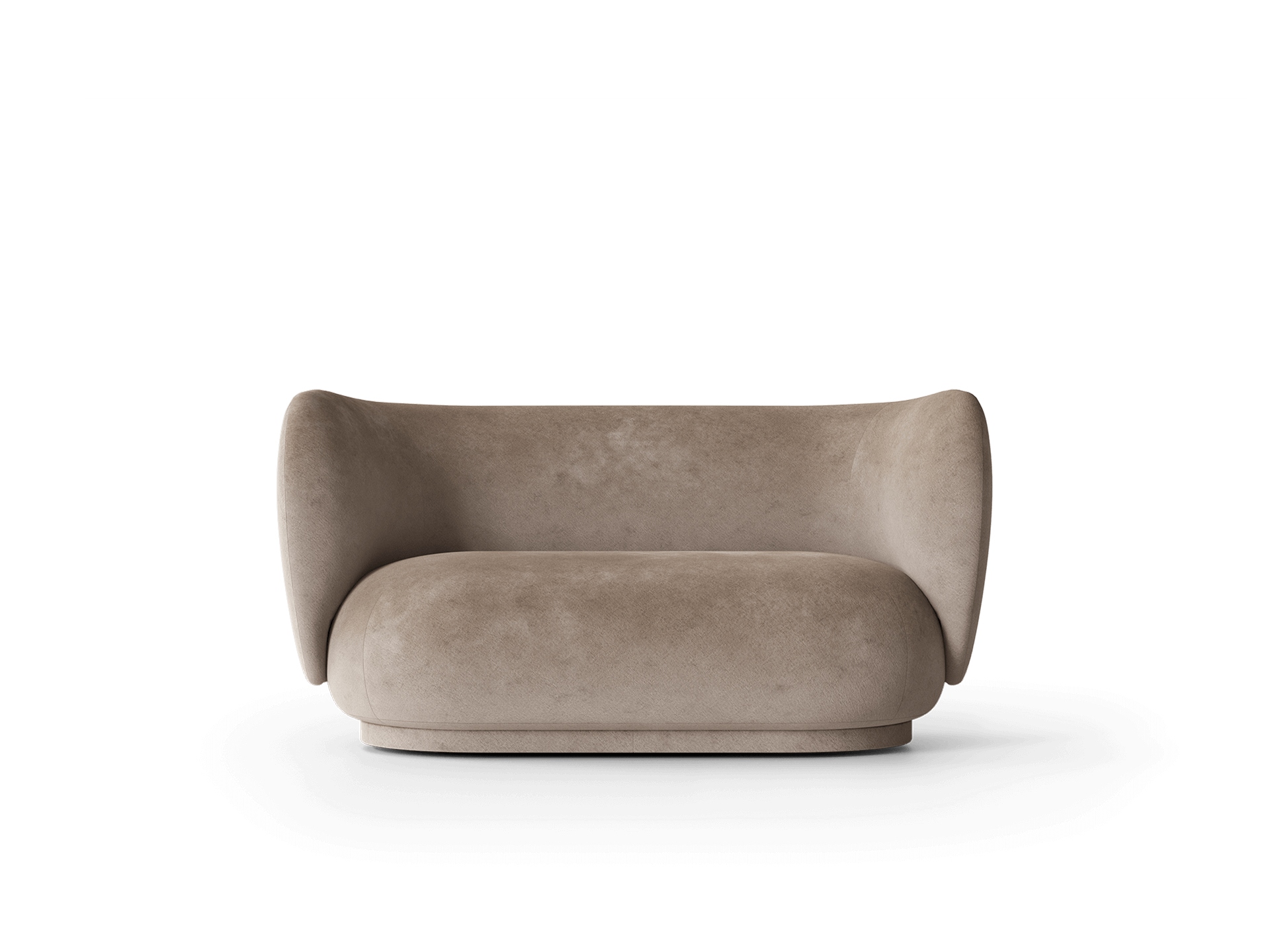 Rico Sofa 2-seater - Faded Velvet - Beige