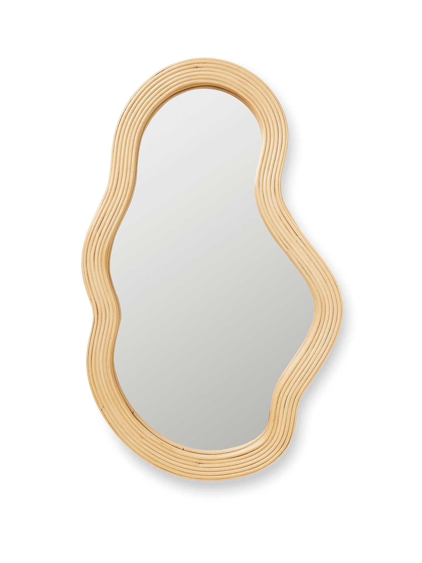 Pond Rattan Mirror - Medium - Natural