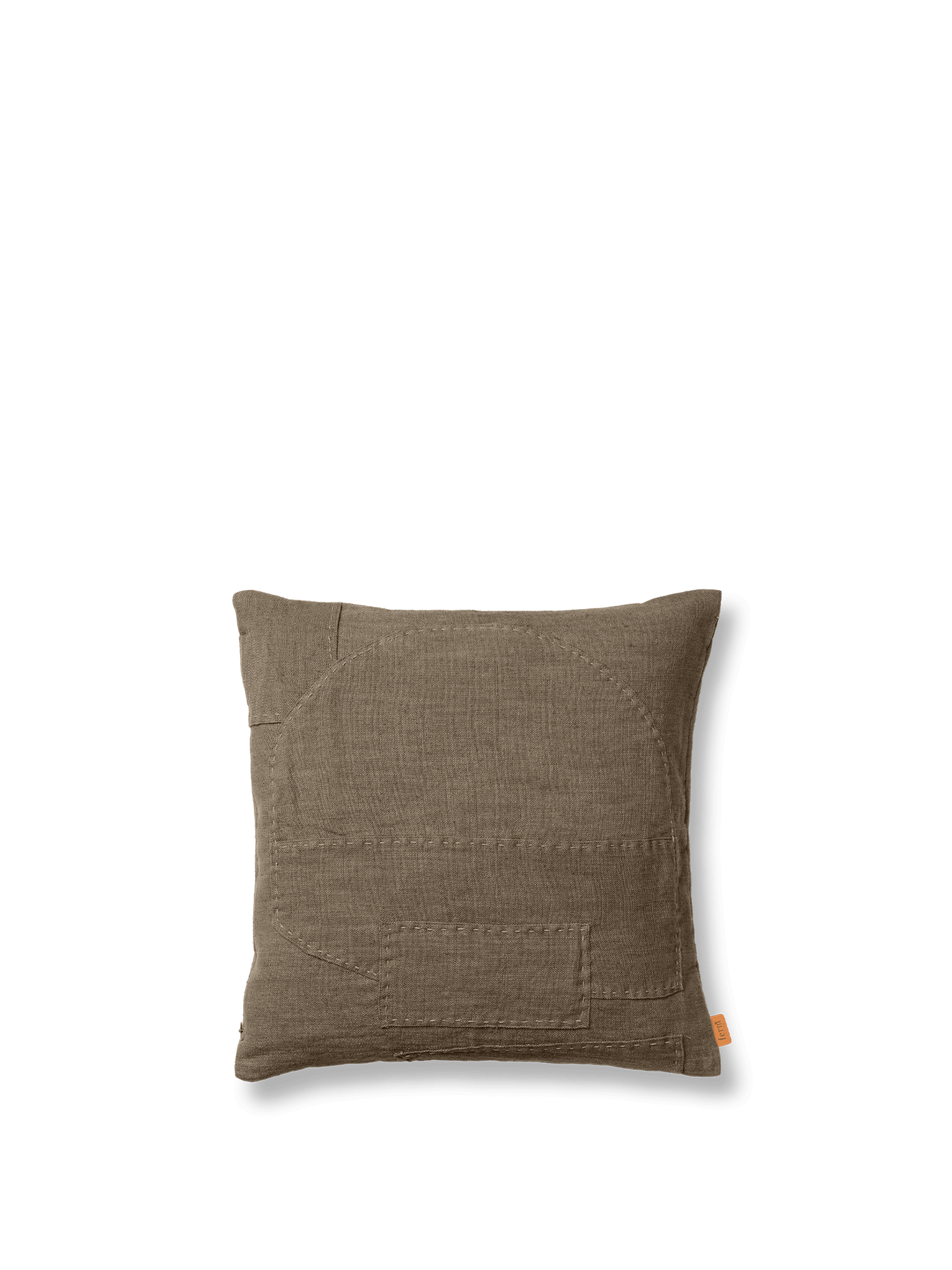 Darn Cushion Cover - Dark Taupe