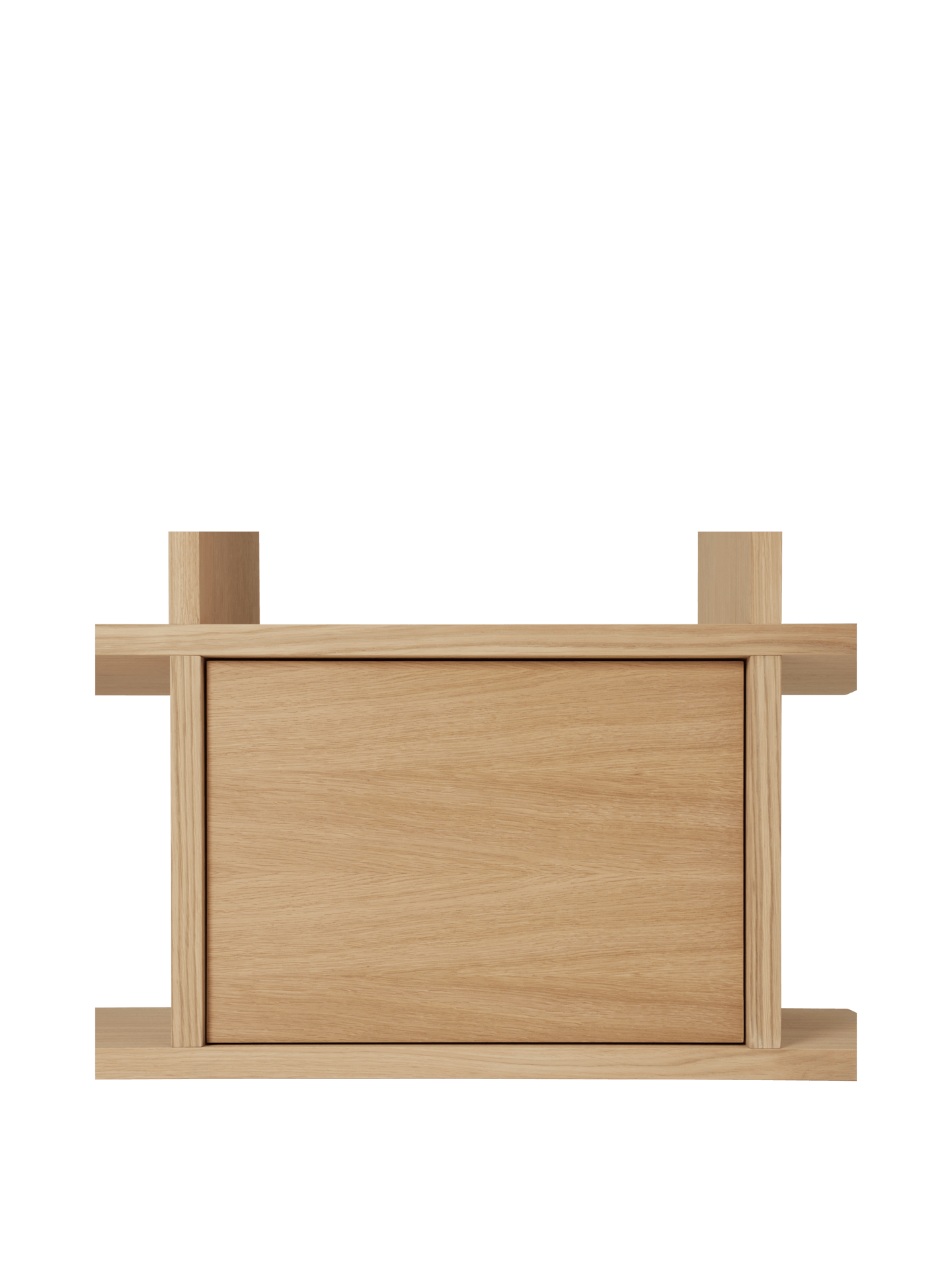 Kona Bookcase Cabinet Insert - Natural Oak Veneer
