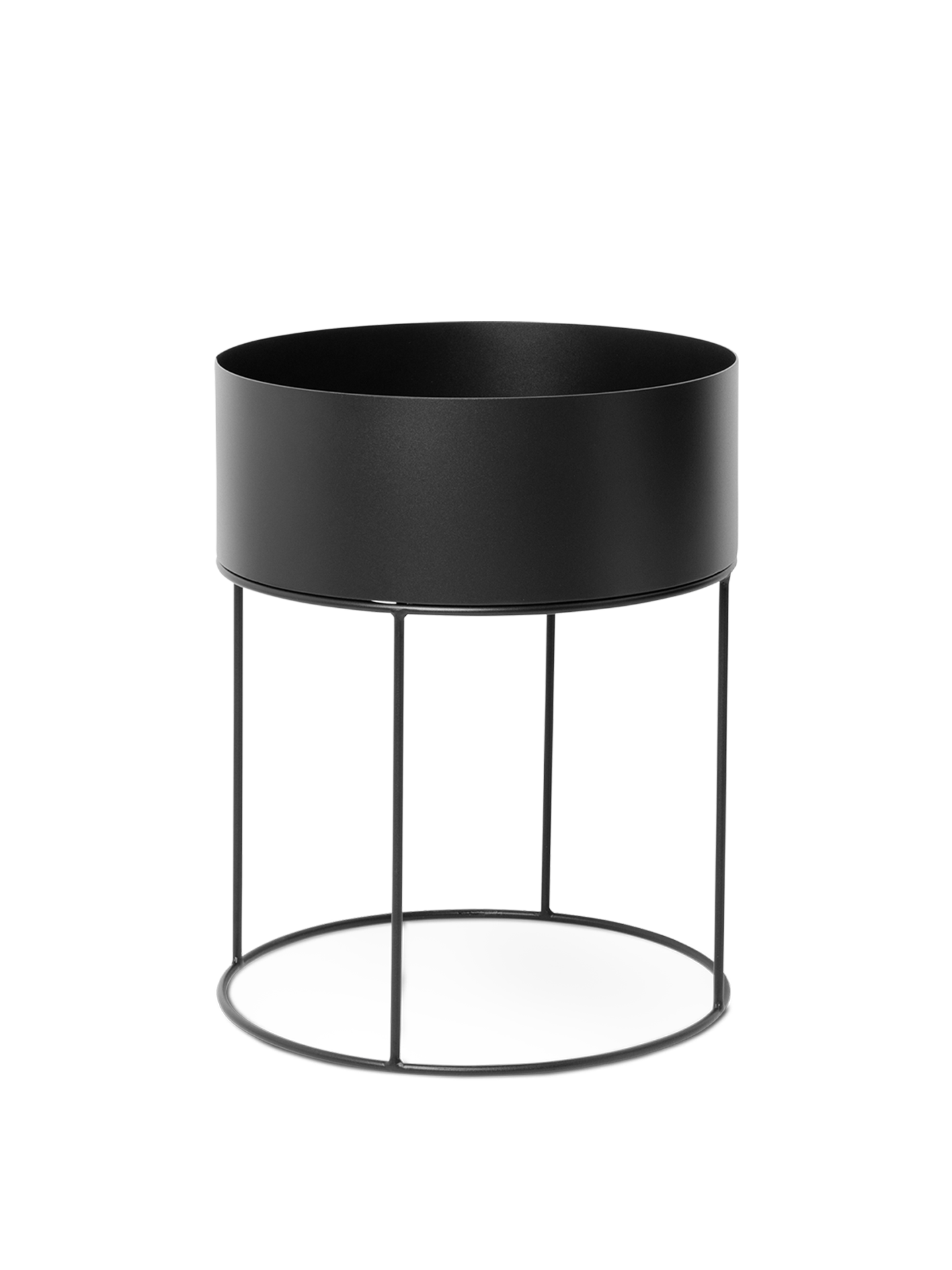Plant Box - Round - Black
