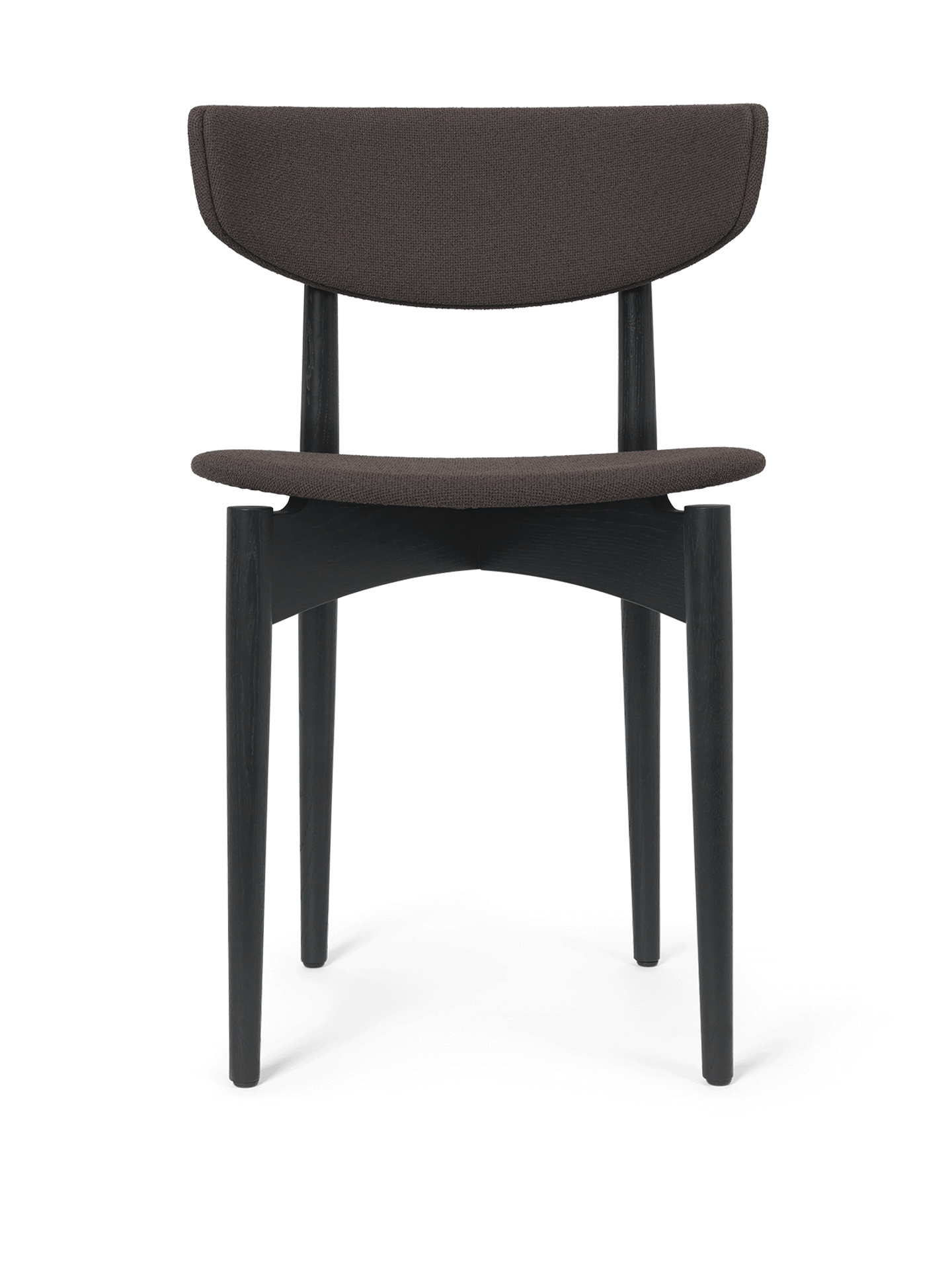 Herman Dining Chair - Upholstered - Grain - Black Ash/Chocolate
