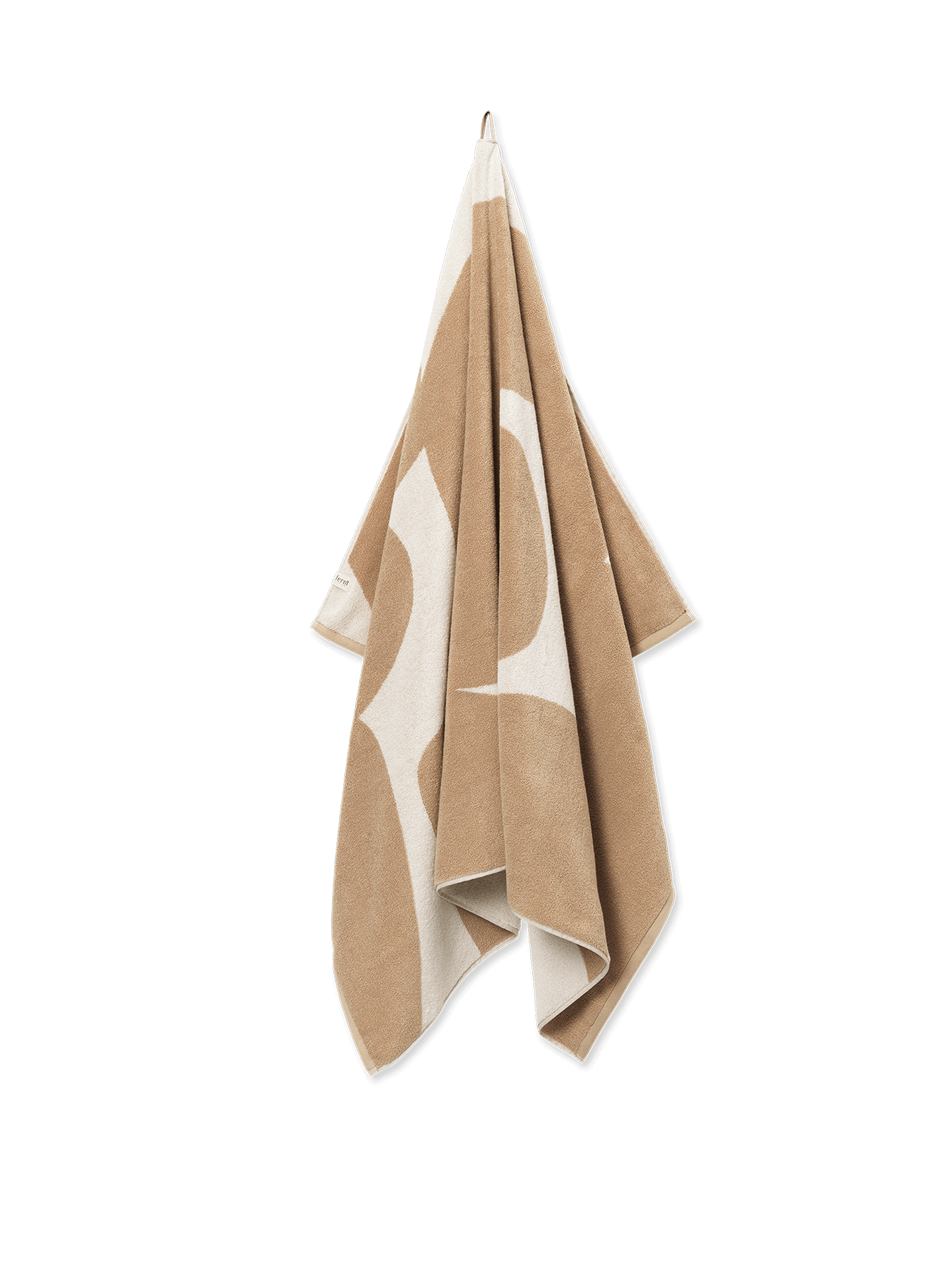 Ebb Beach Towel - Sand/Off-White