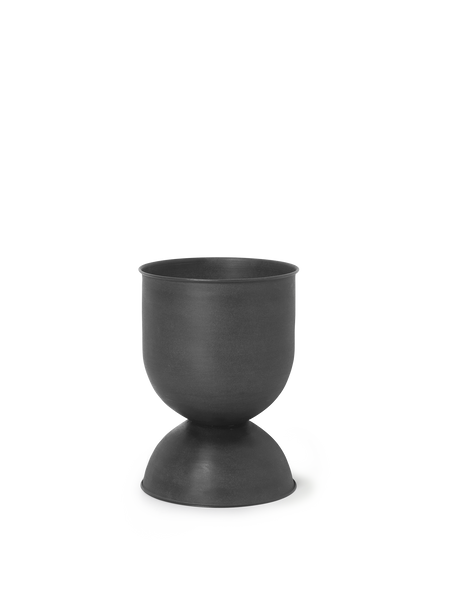 Small Hourglass Pot in Black - Ferm Living