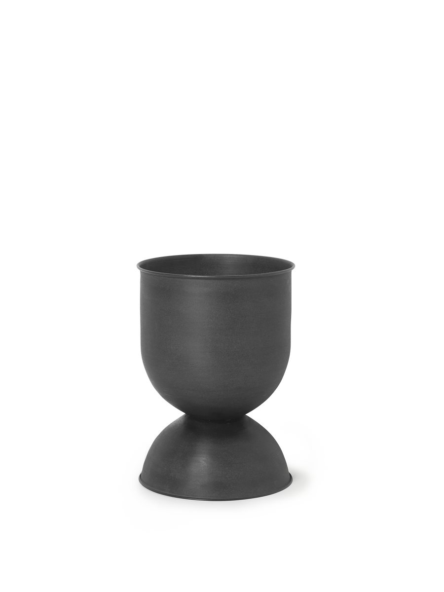 Small Hourglass Pot in Black - Ferm Living
