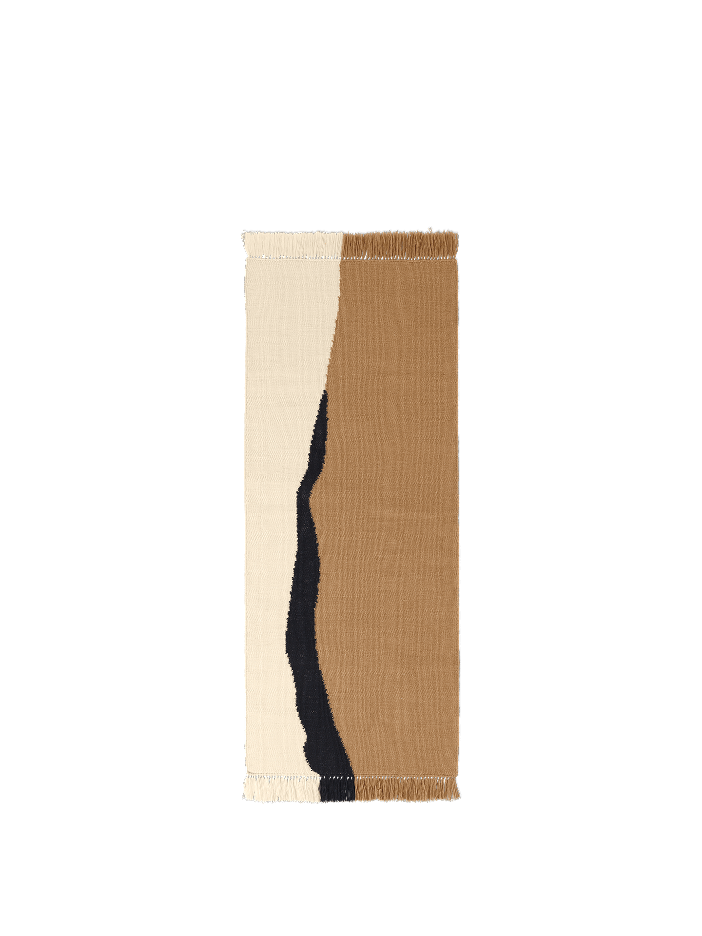 Soil Kelim Runner - Dark Sand/Off-white