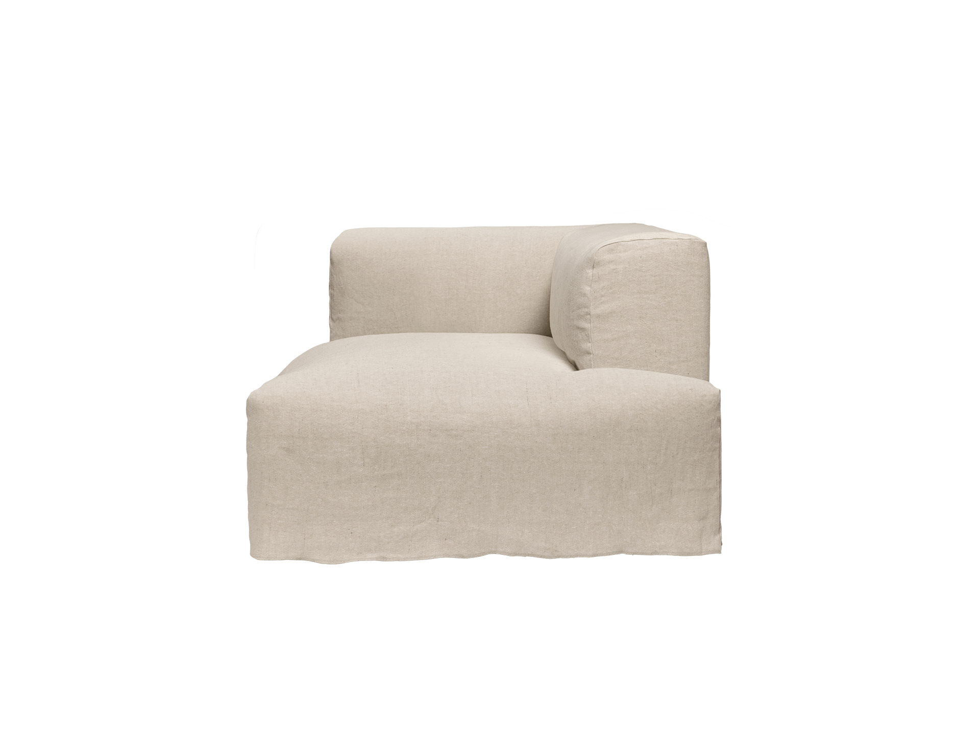Catena Sofa Chaise Longue Right S601 - Loose Drape - Natural
