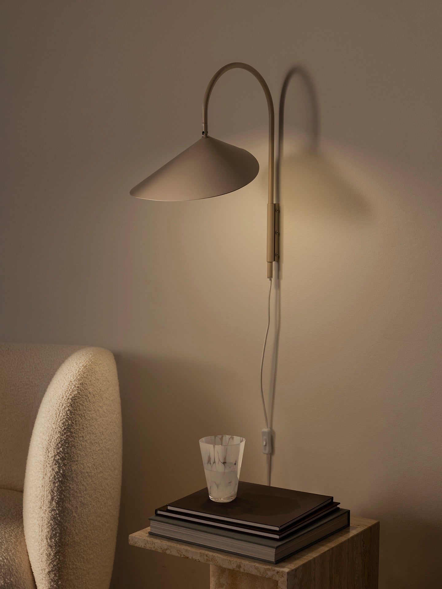 Arum Swivel Wall Light - Beige | Ferm Living