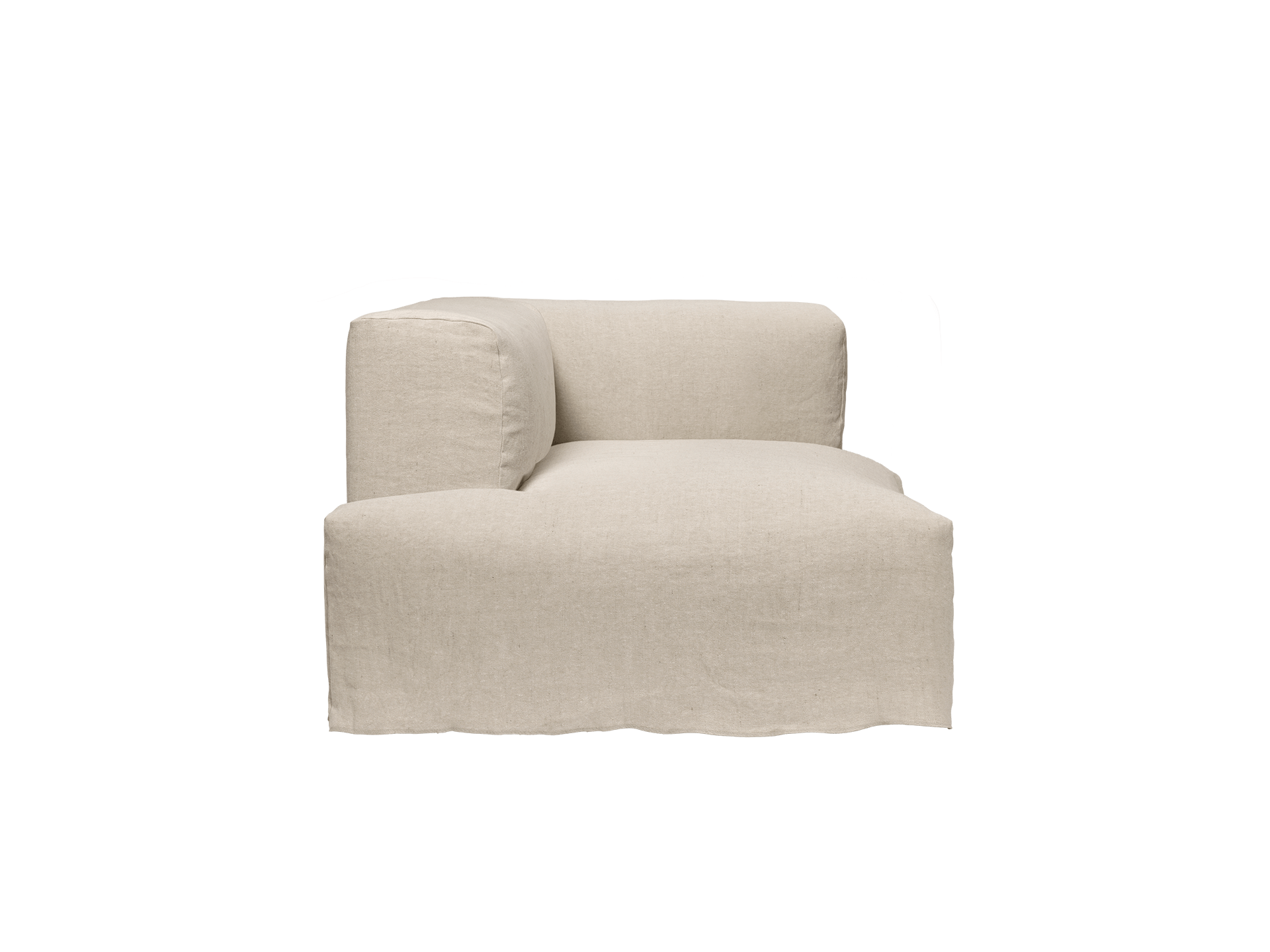 Catena Sofa Chaise Longue Left S600 - Loose Drape - Natural