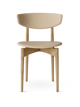 Herman Dining Chair tapissée de Hallingdal beige avec piètement en chêne