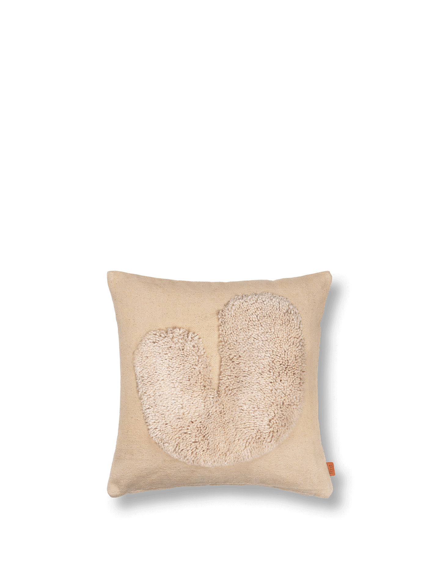 Lay Cushion Cover - Sand/Off-White
