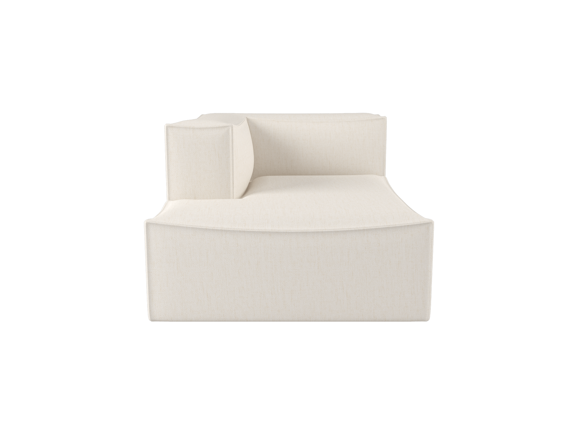 Catena Sofa Chaise Longue Left L600 - Bouclé - Off-White