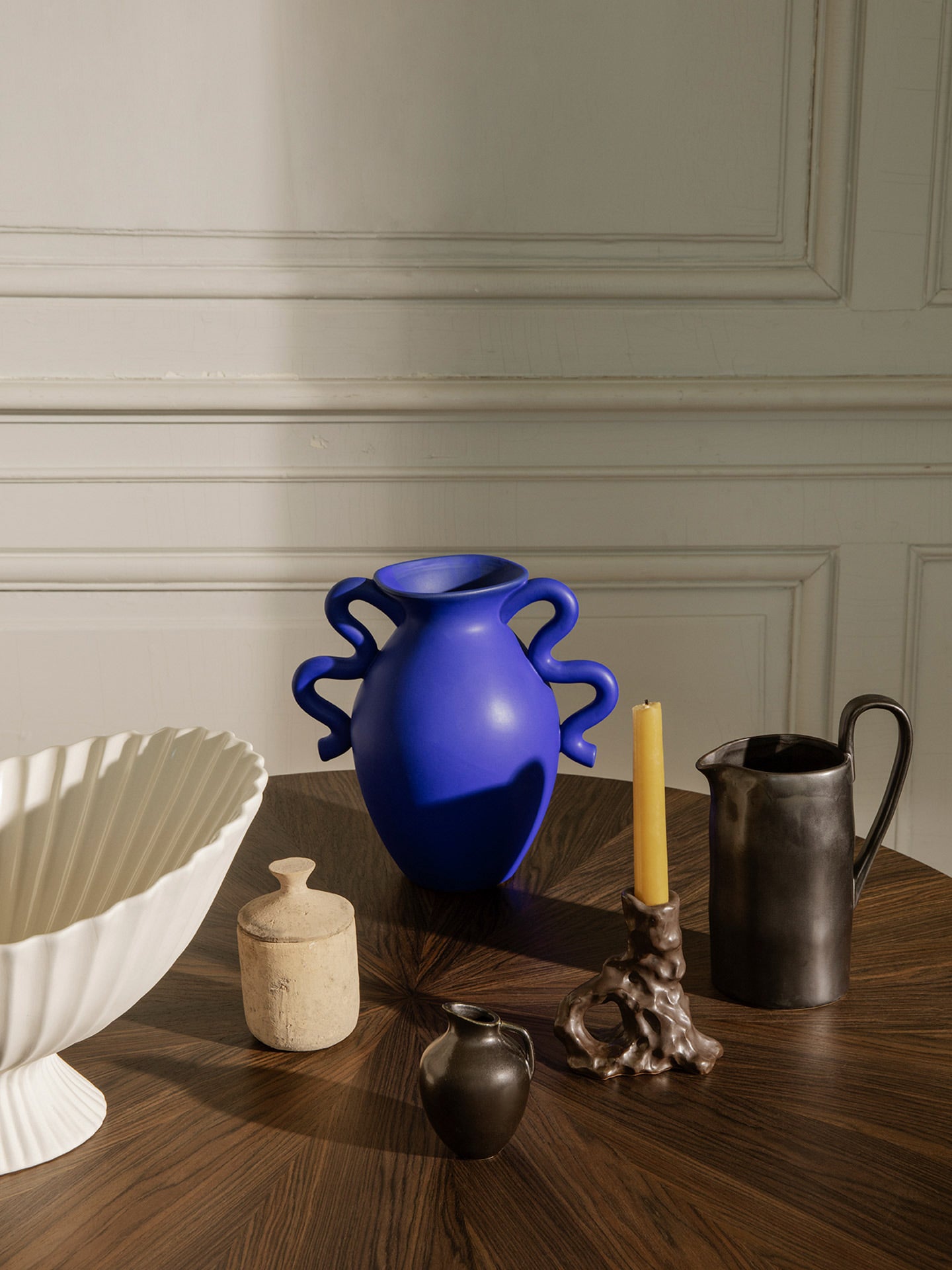 Verso Table Vase in Bright Blue by Ferm Living