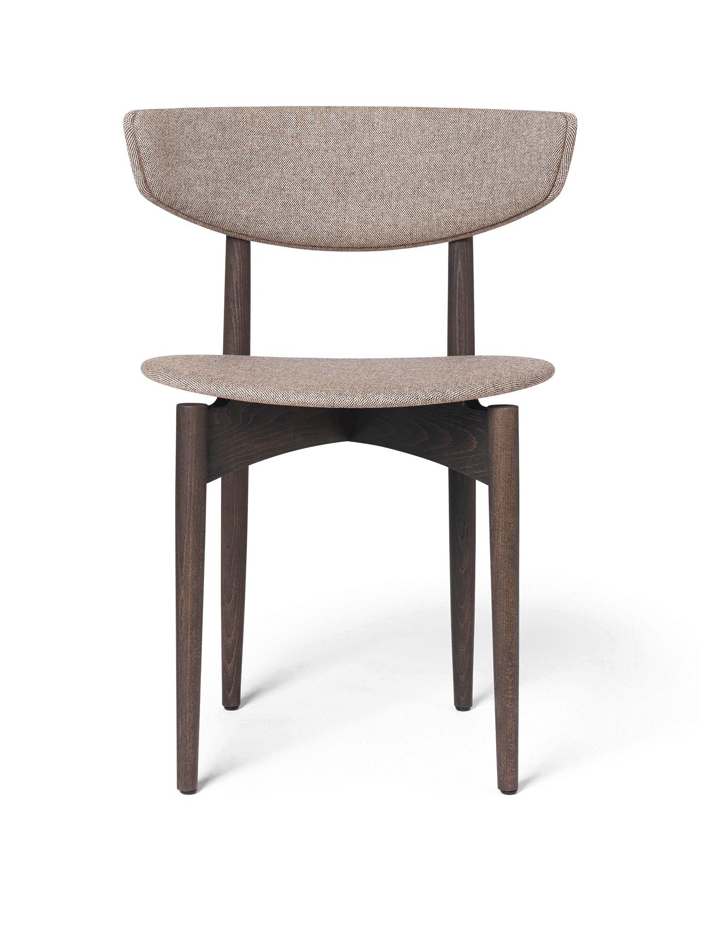 Herman Dining Chair - Upholstered - Main Line Flax - Dark Stained Beech/Coffee