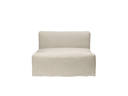 Catena Sofa Center L100 en natural con funda de caída suelta
