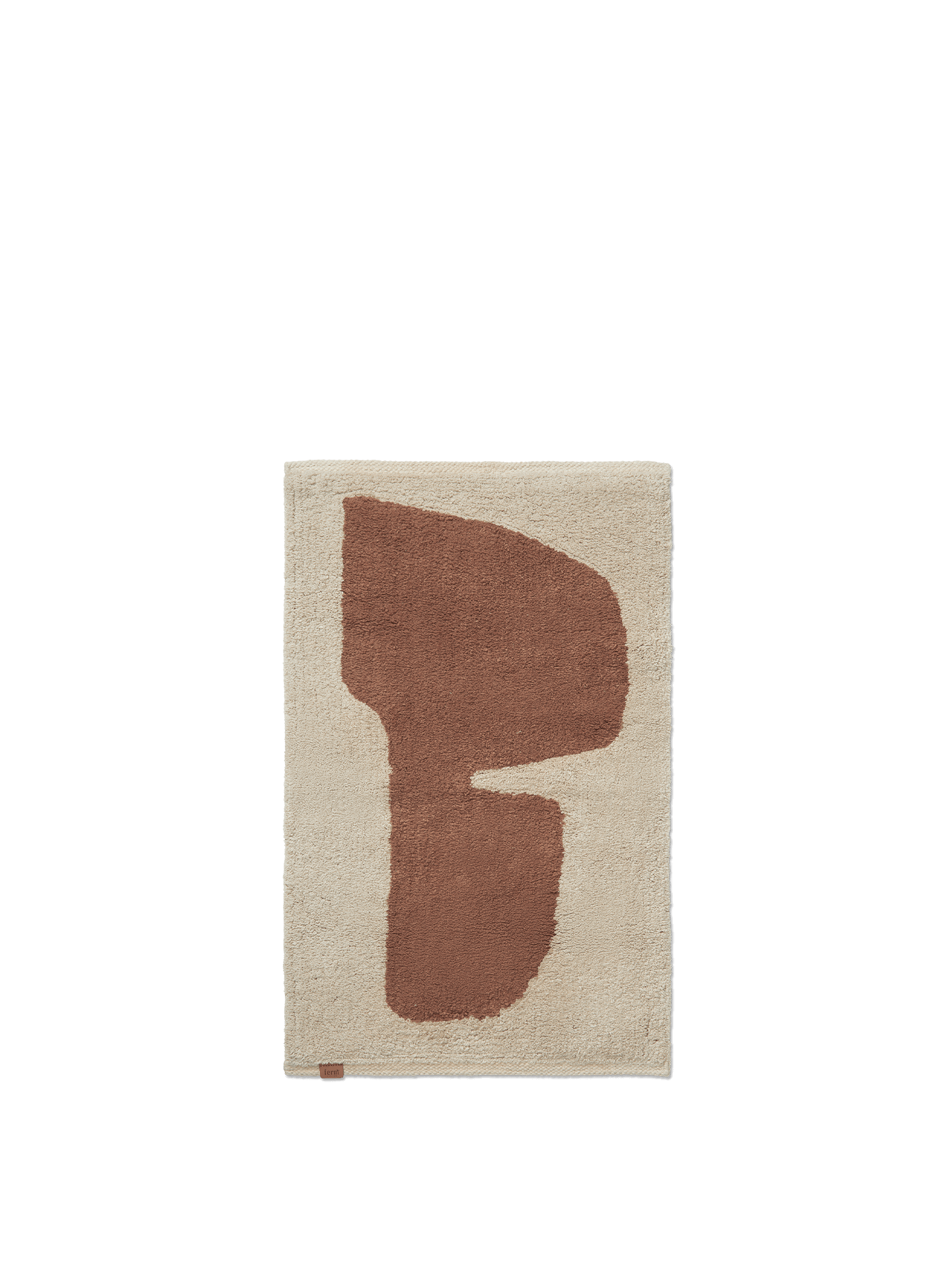 Lay Washable Mat - Parchment/Rust
