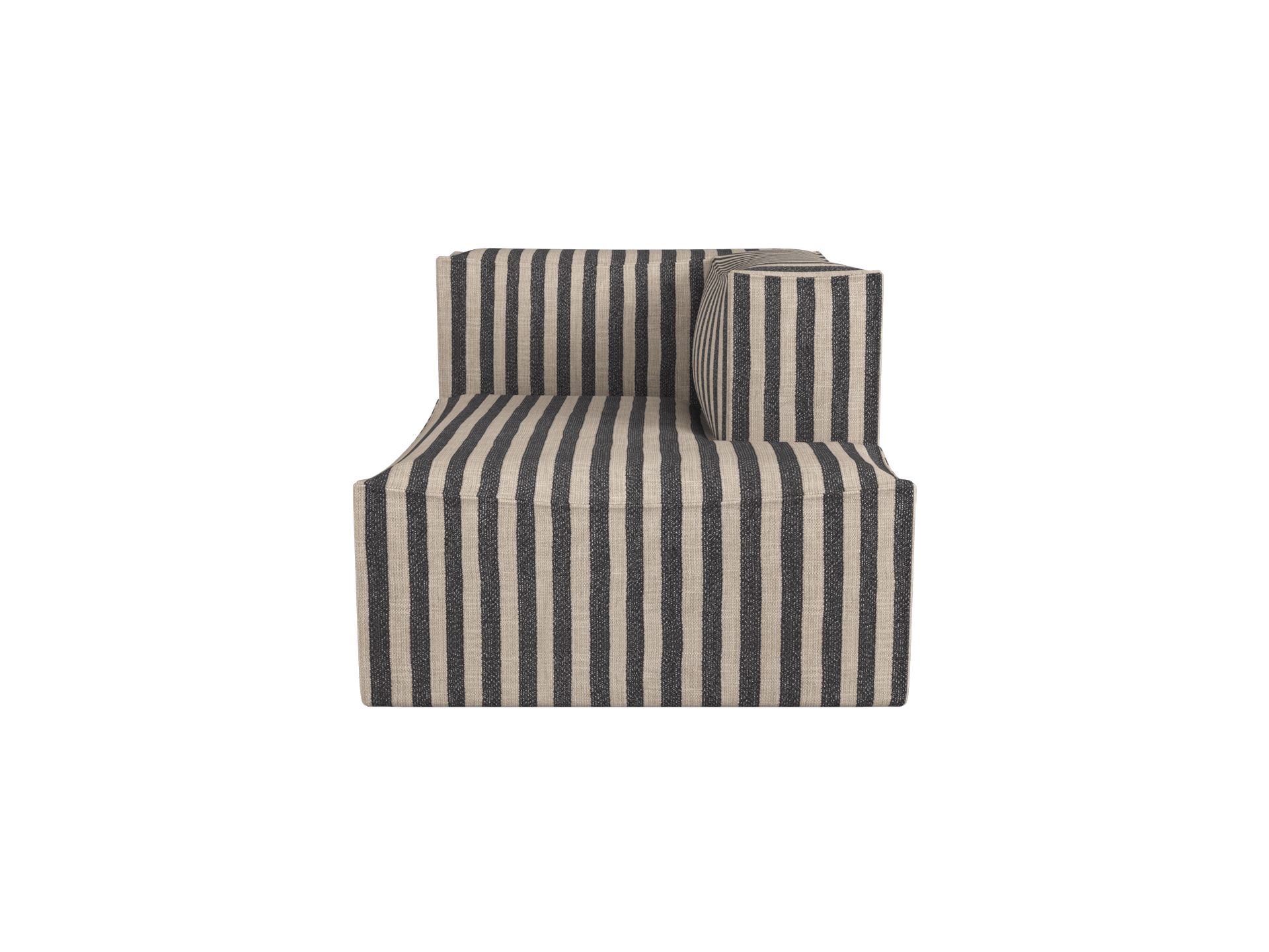 Catena Sofa Chaise Longue Right S601 - Louisiana - Sand/Black